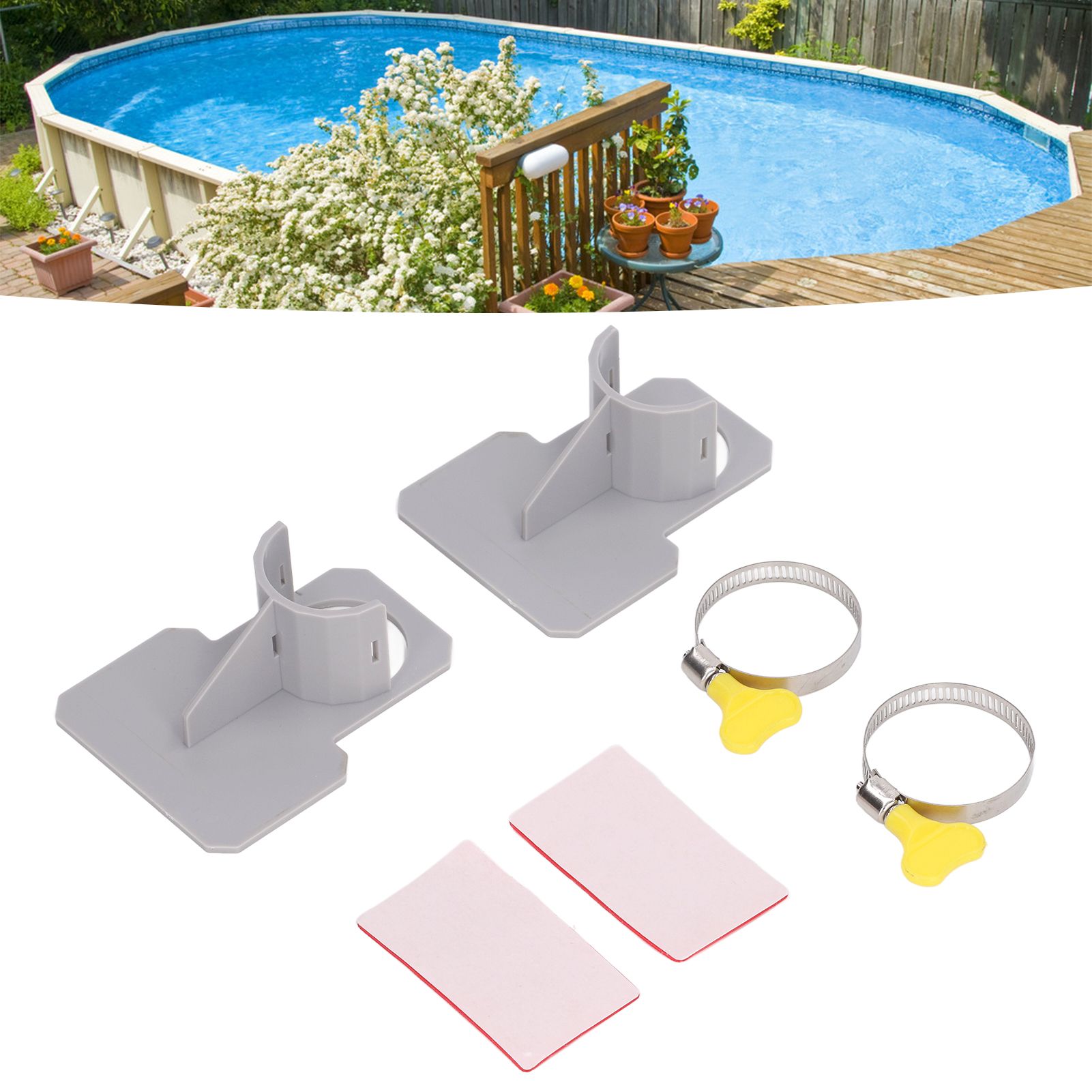 Swimming Pool Pipe Holders Above Ground Swimming Pool Hose Support Brackets view 11