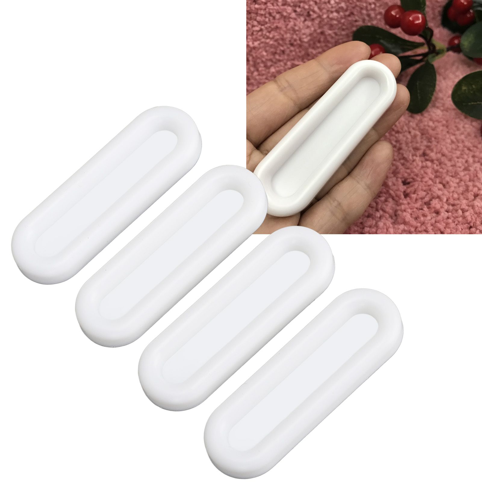 20 PCS Self Stick Pull Handle Lightweight Instant Stick On Handle for Window view 12