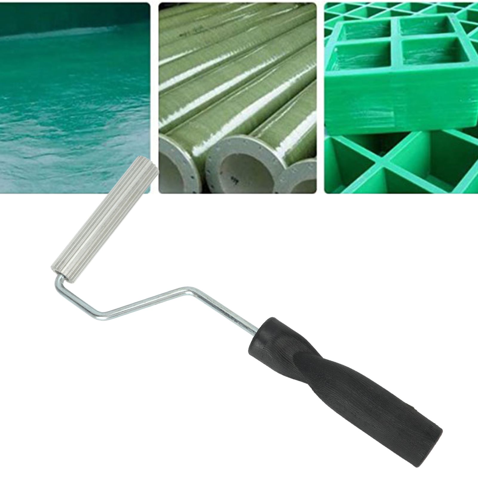 Fiberglass Roller Handheld Aluminum Alloy Smooth Rolling Bubble Removal Roller view 11