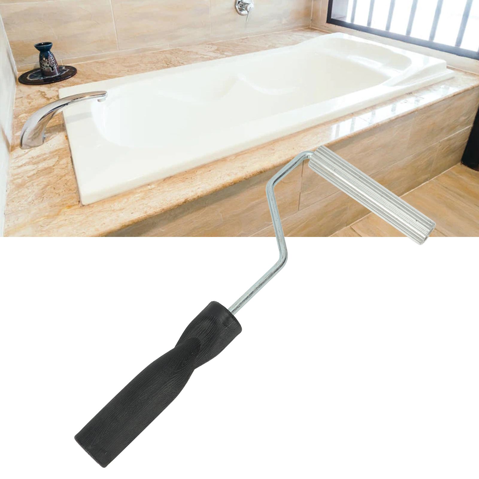 Fiberglass Roller Handheld Aluminum Alloy Smooth Rolling Bubble Removal Roller view 12