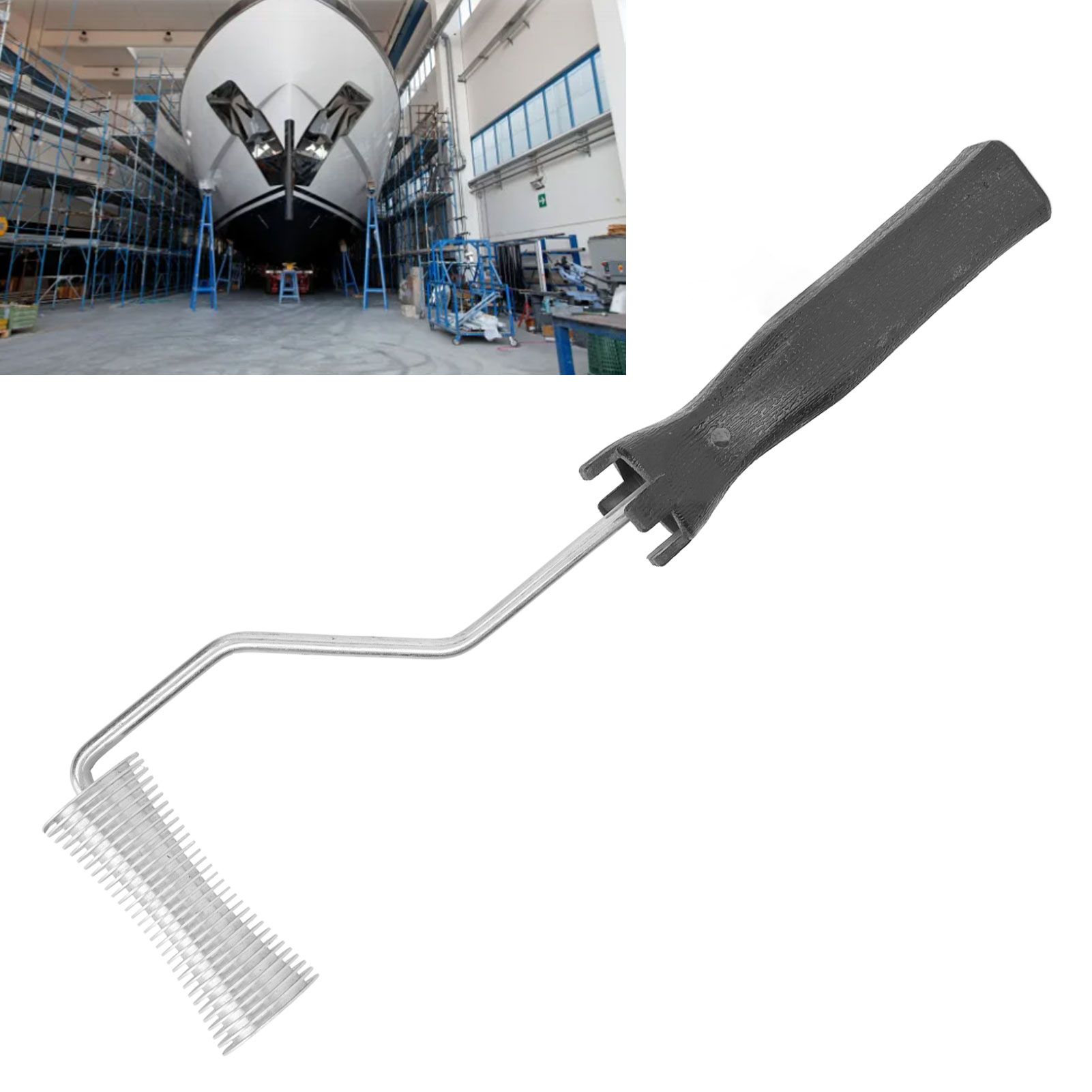 Fiberglass Roller Aluminum Alloy Fiberglass Resin Laminating Bubble Roller view 12