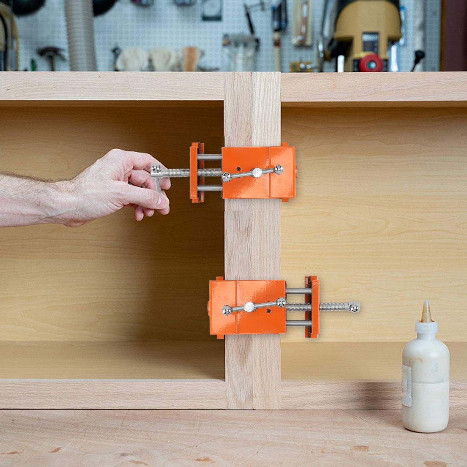 2pcs Cabinet Claw Aluminum Alloy Cabinet Claw Clamps for Installing Cabinetry view 12