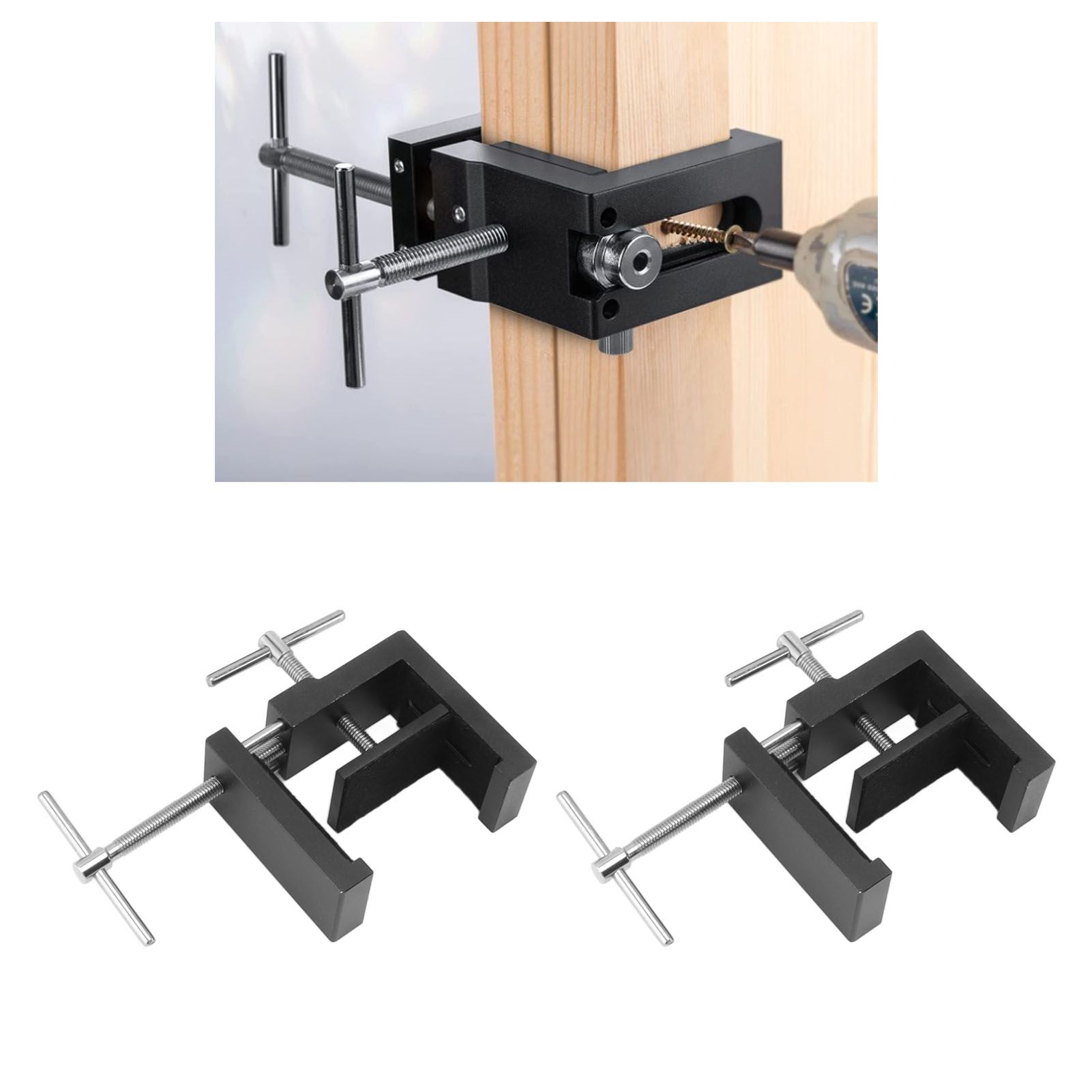 2PCS Cabinet Clamp Aluminum Alloy Steel Face Frame Clamp Cabinetry Claw for view 12