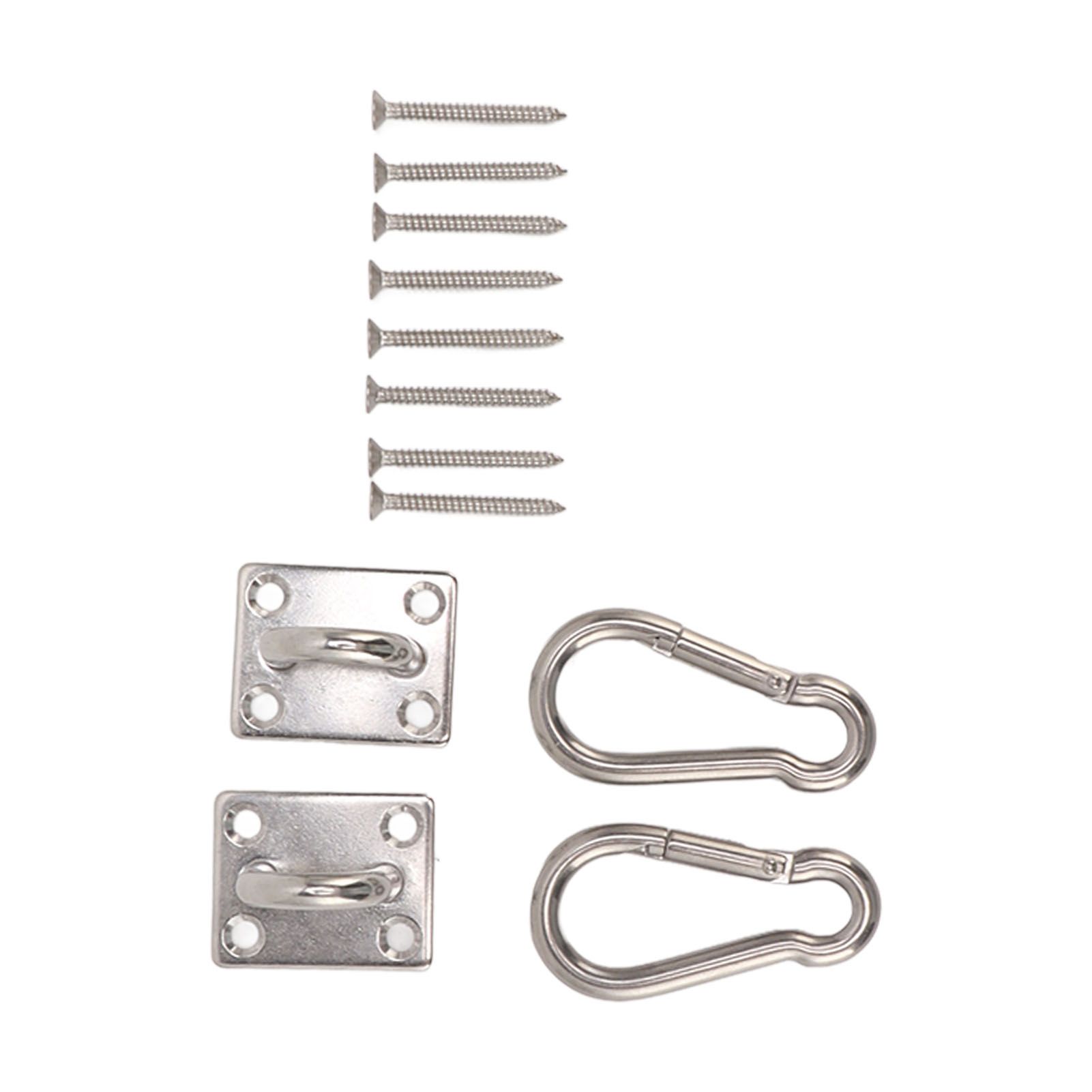200kg Outdoor Swing Hook Set with Square Door Buckle Spring Hook 304 Stainless view 2