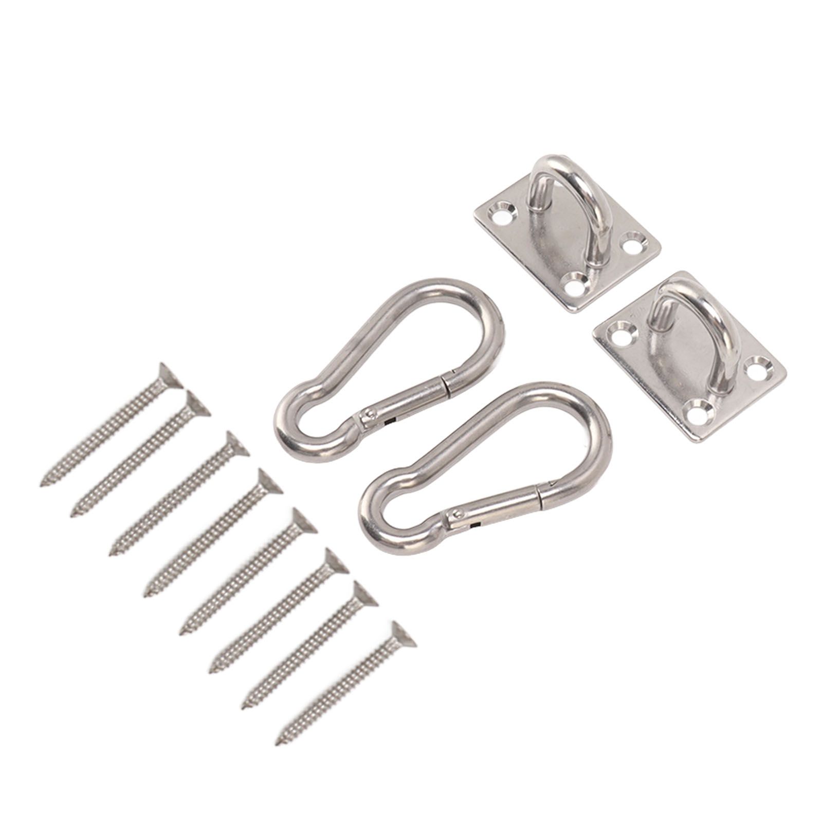 200kg Outdoor Swing Hook Set with Square Door Buckle Spring Hook 304 Stainless view 7
