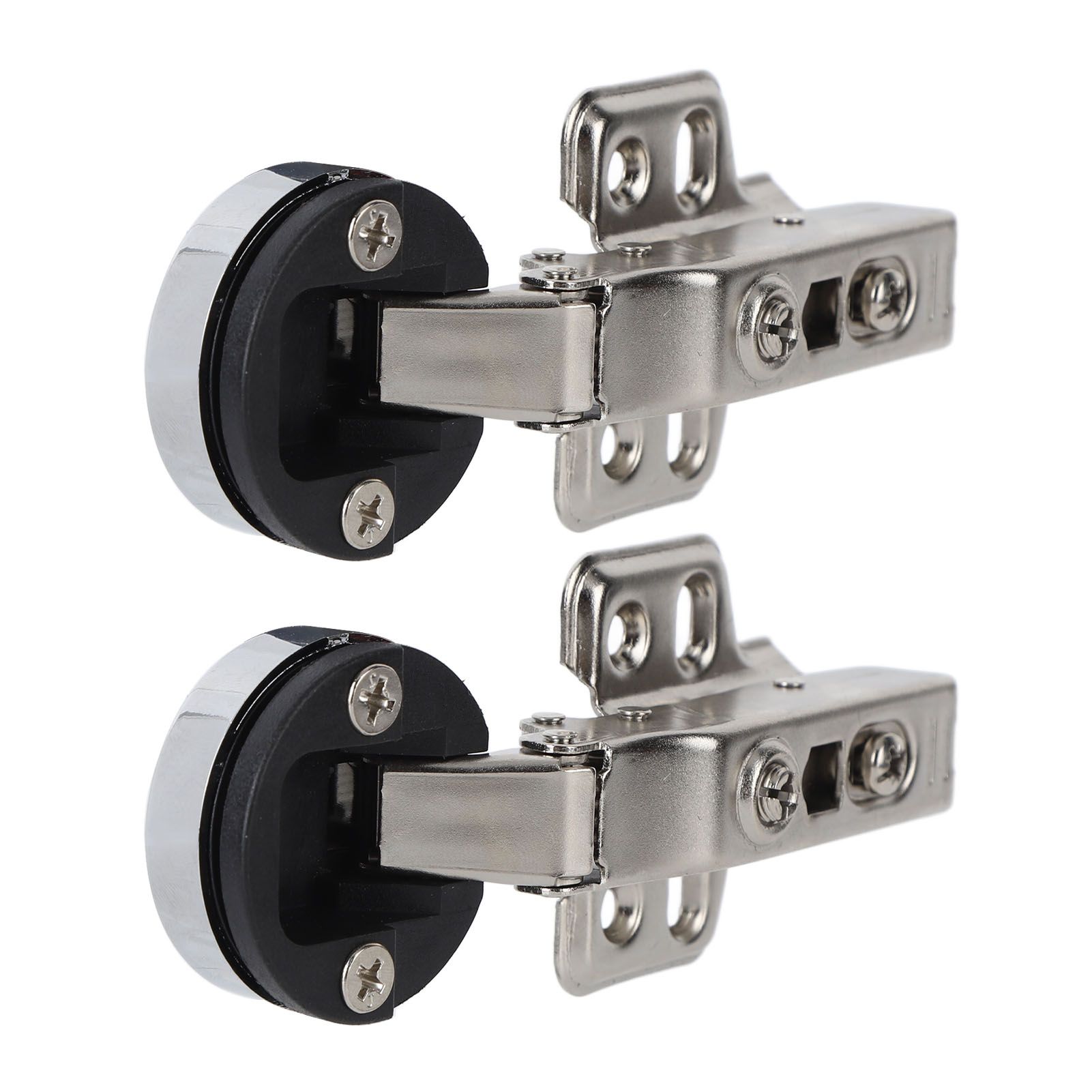 2Set Stainless Steel 201 Cabinet Glass Door Hinge 35 Cup Glass Door Damping view 5