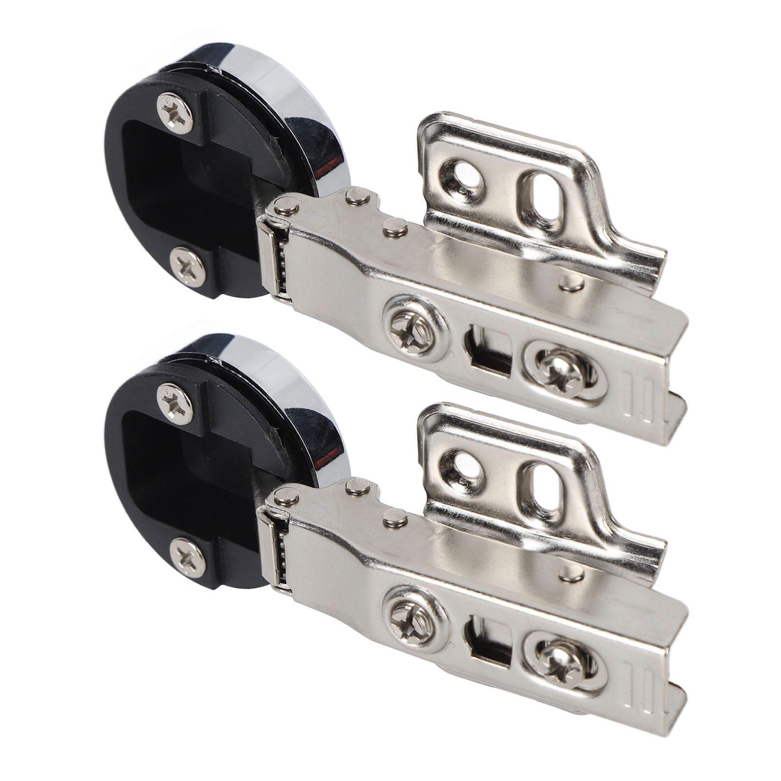 2Set Stainless Steel 201 Cabinet Glass Door Hinge 35 Cup Glass Door Damping view 8