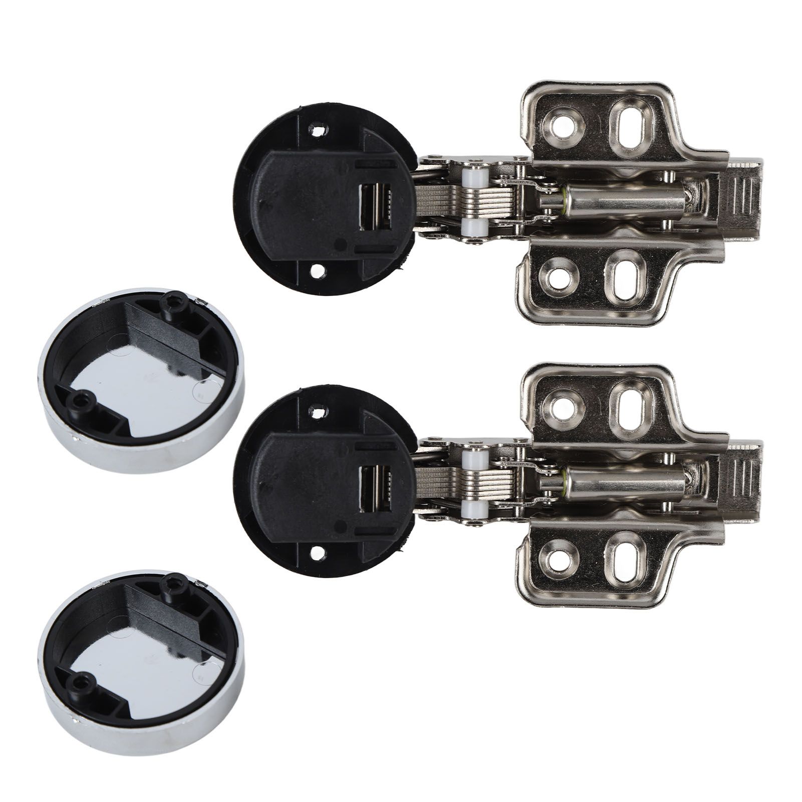 2Set Stainless Steel 201 Cabinet Glass Door Hinge 35 Cup Glass Door Damping view 10