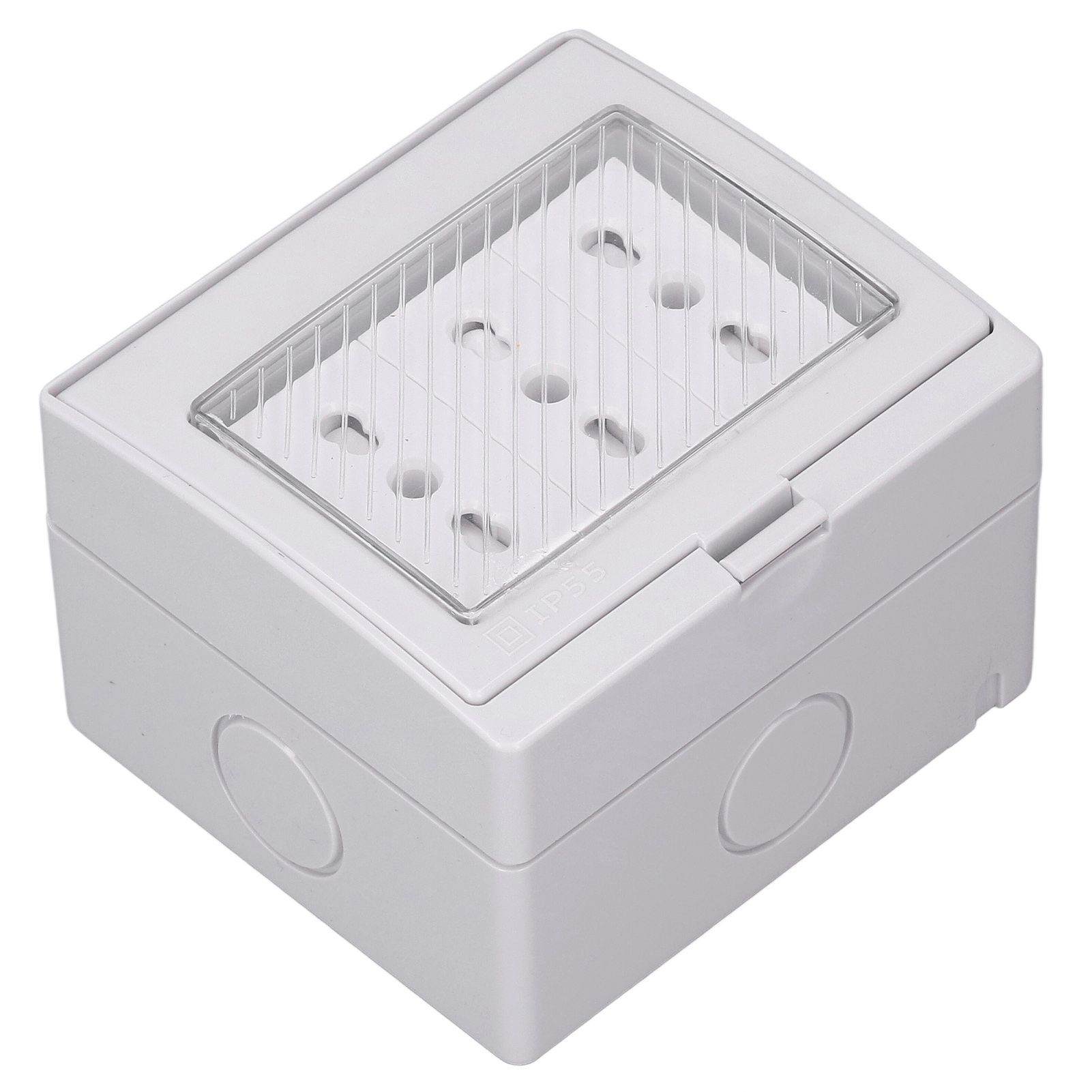Waterproof Wall Socket IP55 Dustproof Flame Retardant Housing 3 Port Wall view 2