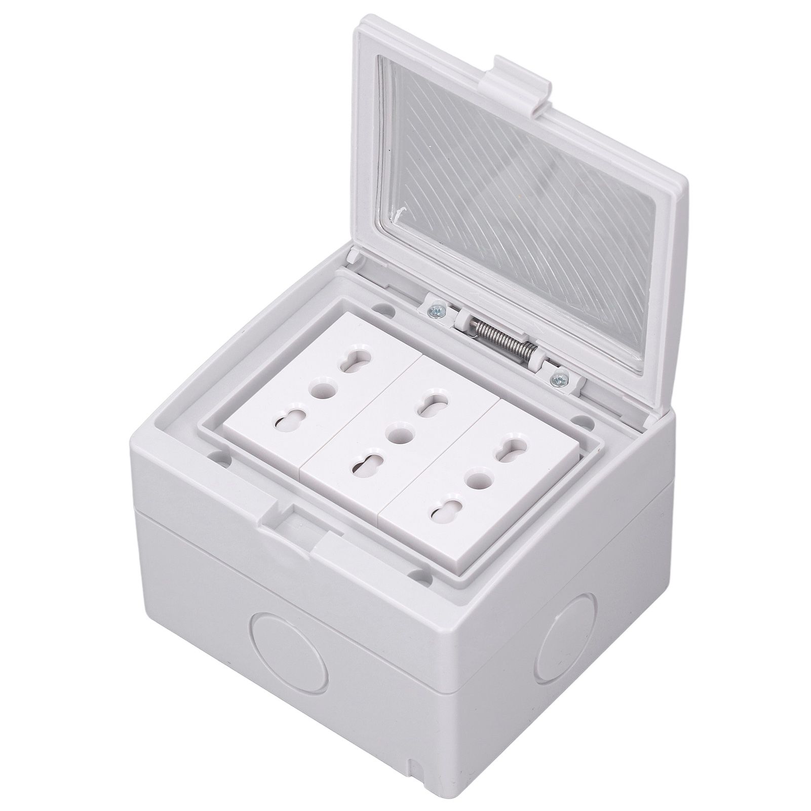 Waterproof Wall Socket IP55 Dustproof Flame Retardant Housing 3 Port Wall view 6