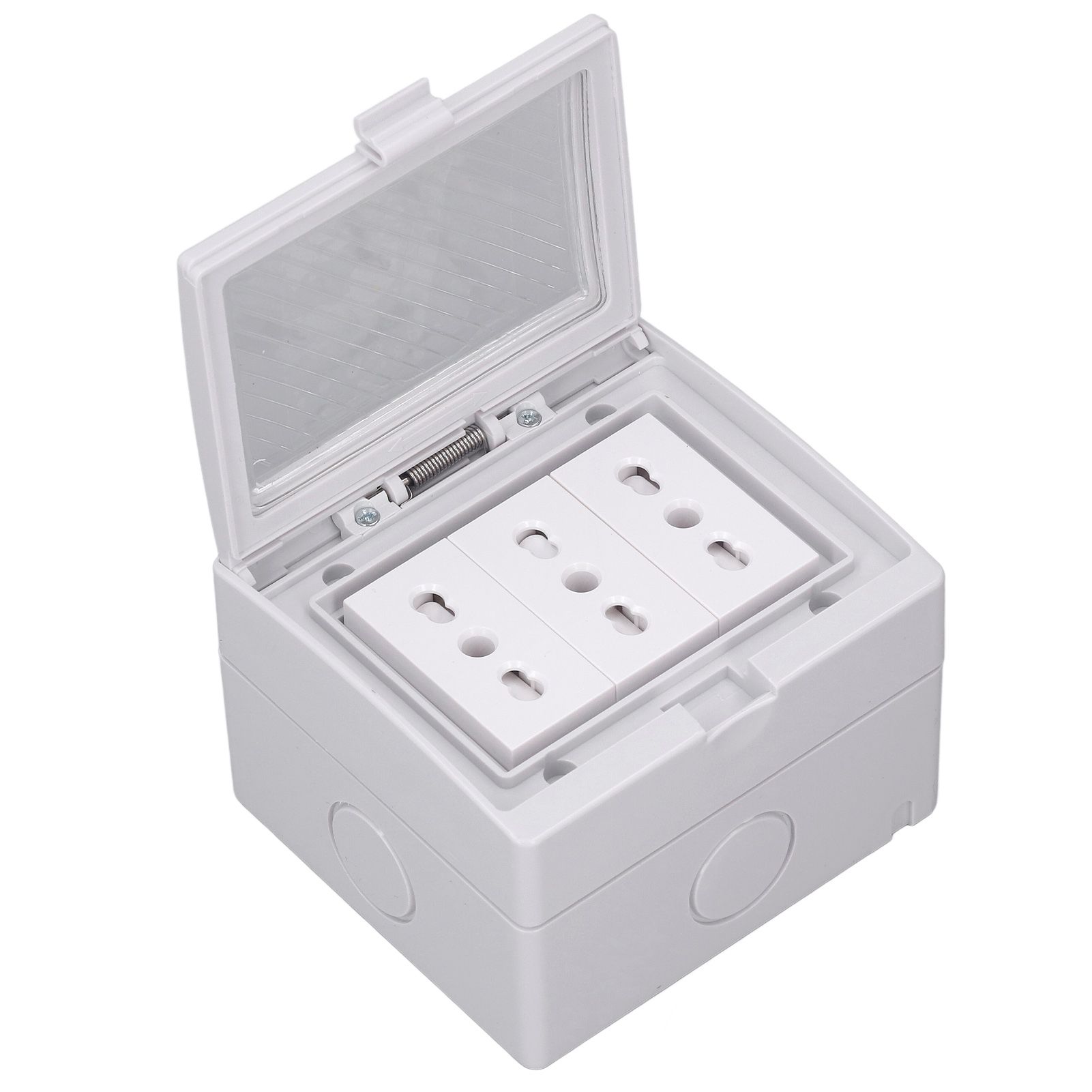 Waterproof Wall Socket IP55 Dustproof Flame Retardant Housing 3 Port Wall view 7