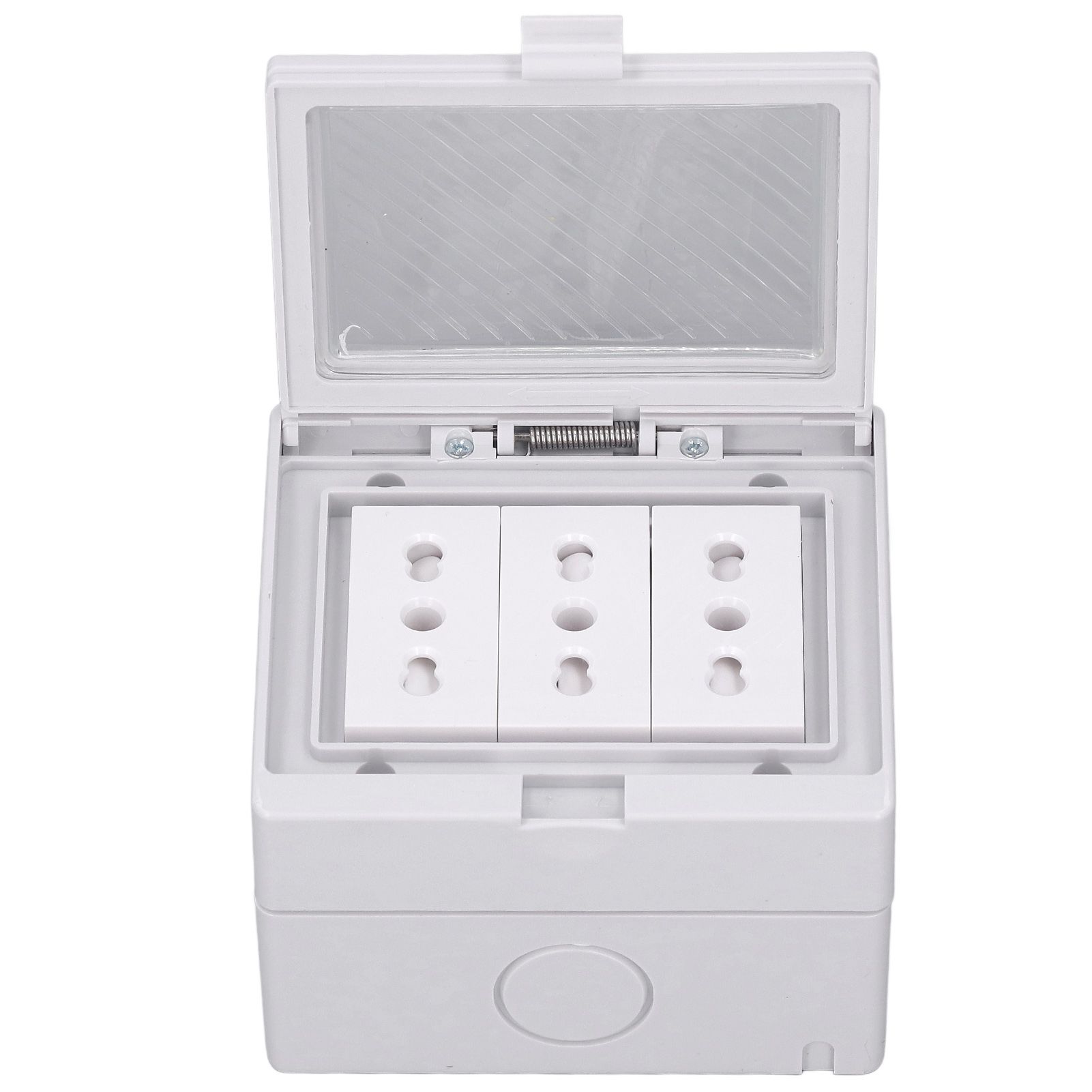 Waterproof Wall Socket IP55 Dustproof Flame Retardant Housing 3 Port Wall view 8