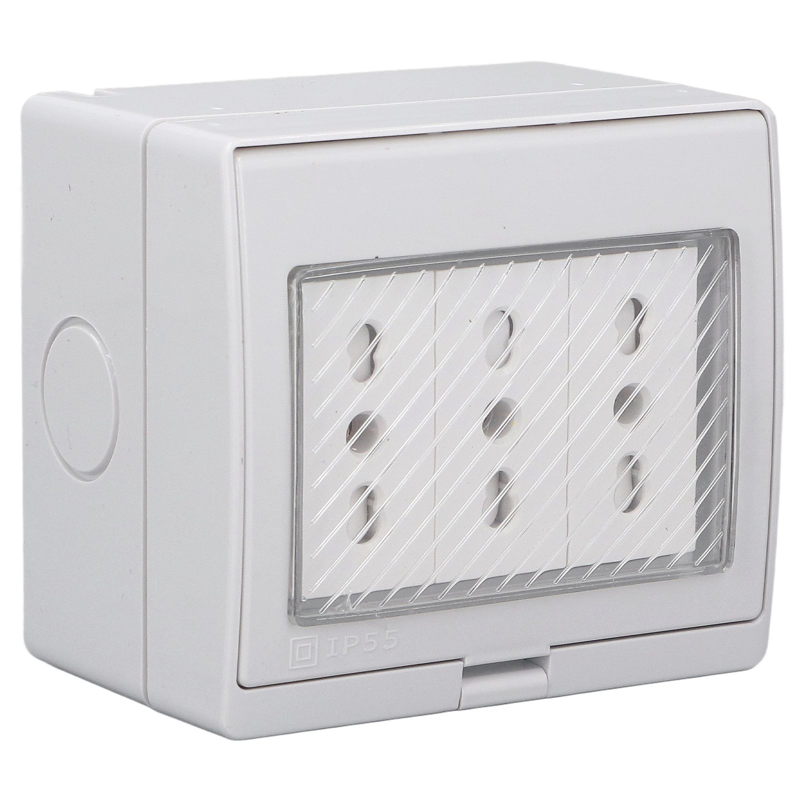 Waterproof Wall Socket IP55 Dustproof Flame Retardant Housing 3 Port Wall view 9