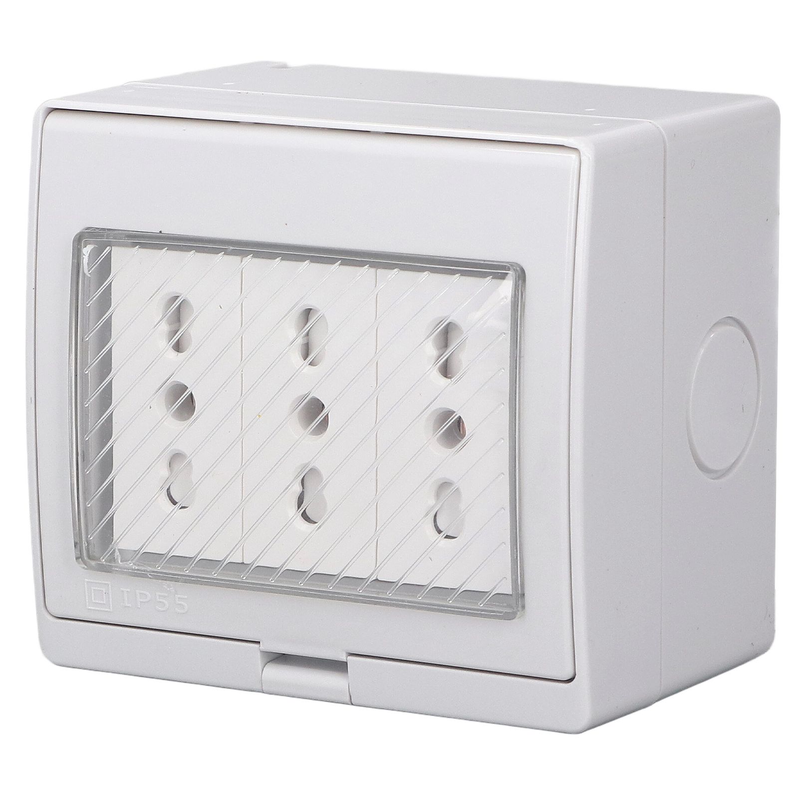 Waterproof Wall Socket IP55 Dustproof Flame Retardant Housing 3 Port Wall view 10
