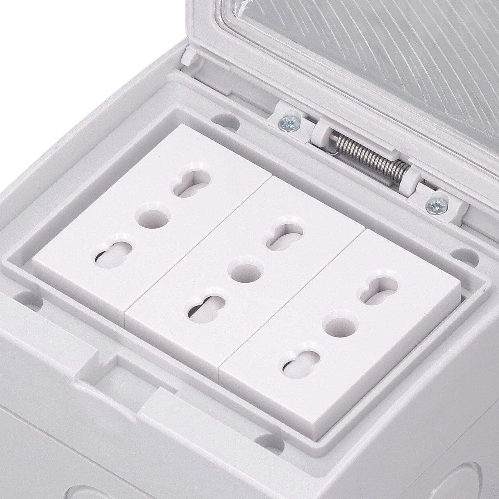 Waterproof Wall Socket IP55 Dustproof Flame Retardant Housing 3 Port Wall view 15