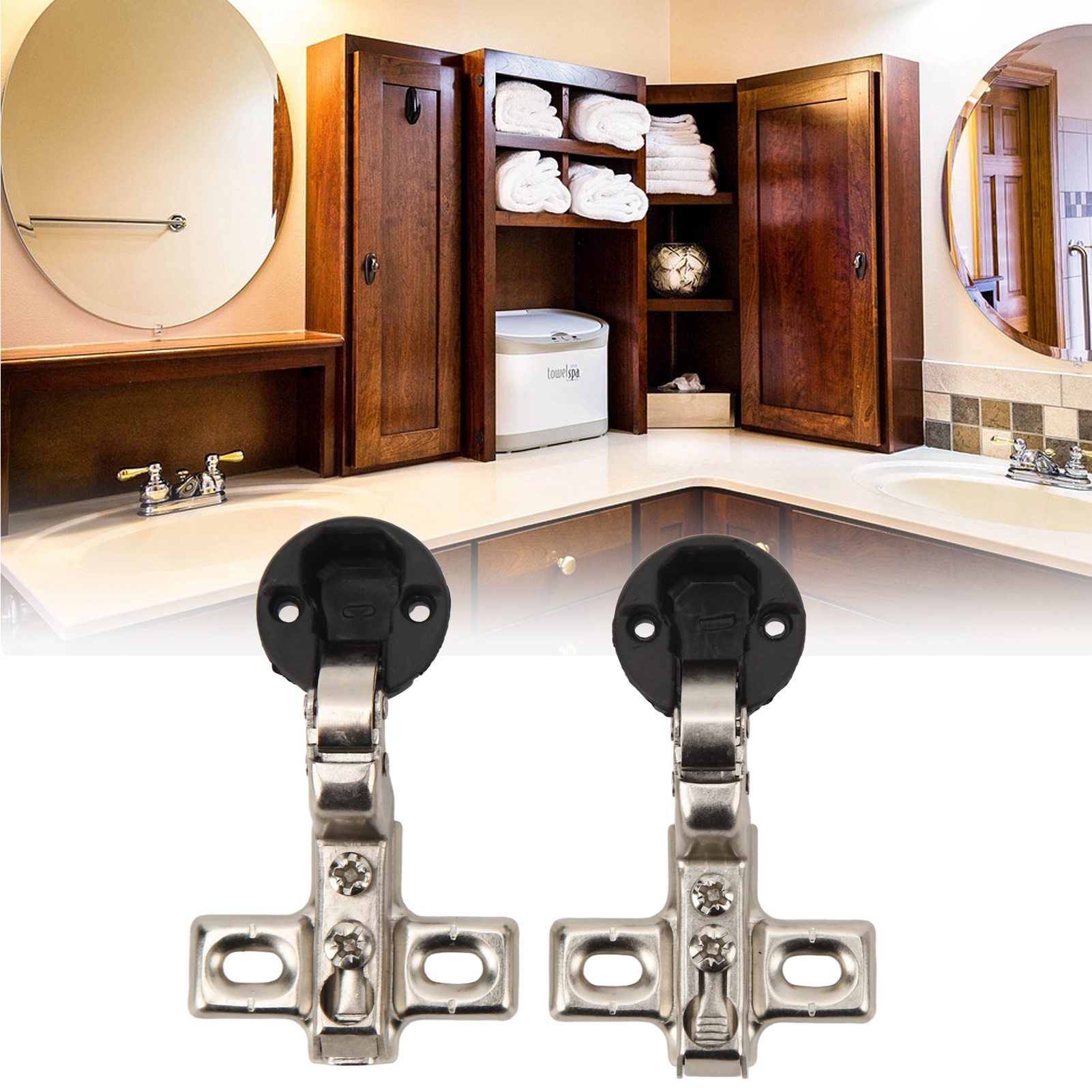 2pcs 26mm Hole Glass Hinge Mini Cabinet Hinge For Cabinet Glass Door view 11