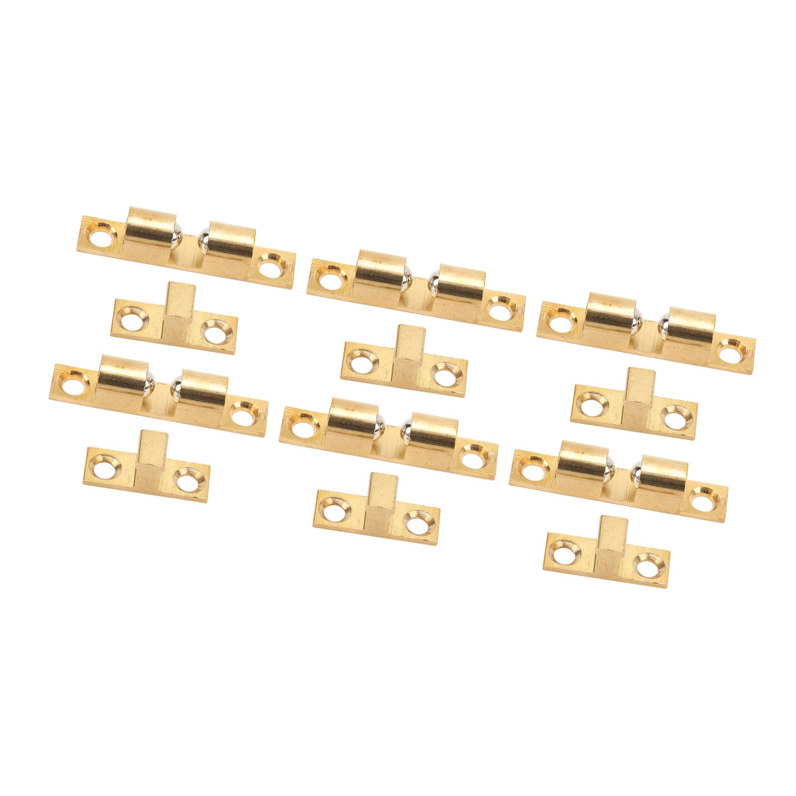 6 Set Cabinet Door Catch Brass Cabinet Door Closet Ball Tension Catch Latch view 6