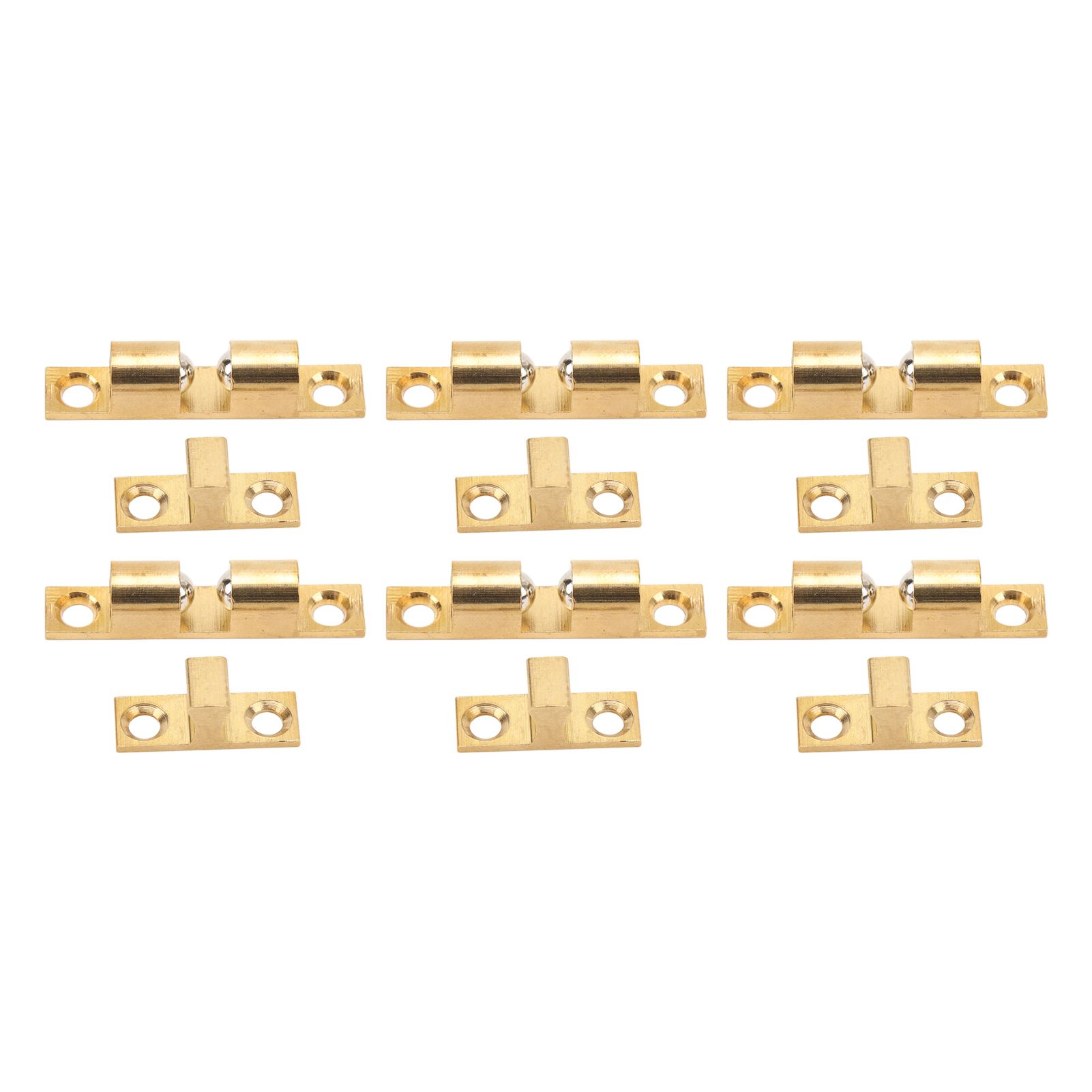 6 Set Cabinet Door Catch Brass Cabinet Door Closet Ball Tension Catch Latch view 8