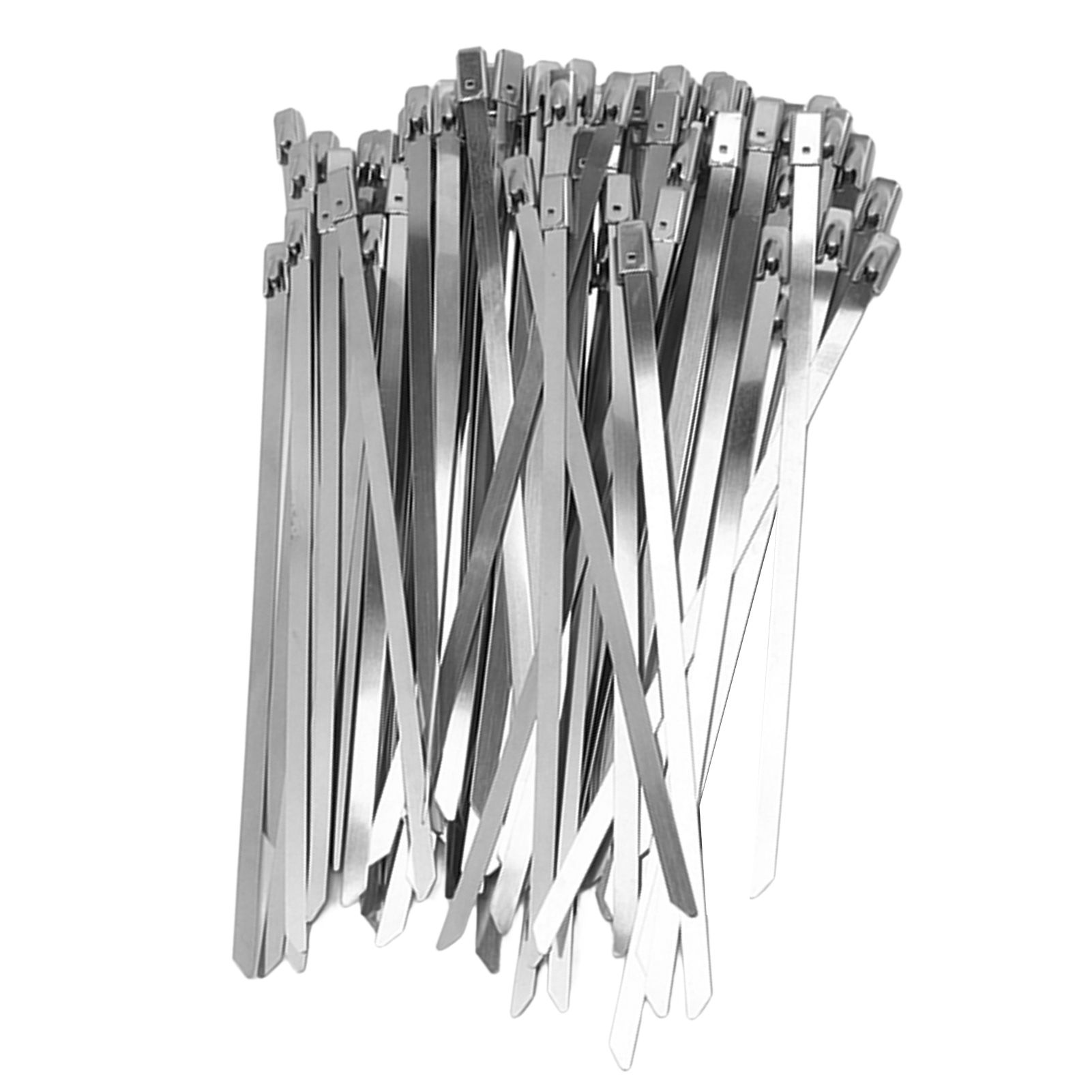 100Pcs Cable Tie Stainless Steel Hose Zip Tie Self Locking Set Kit for Wire view 2