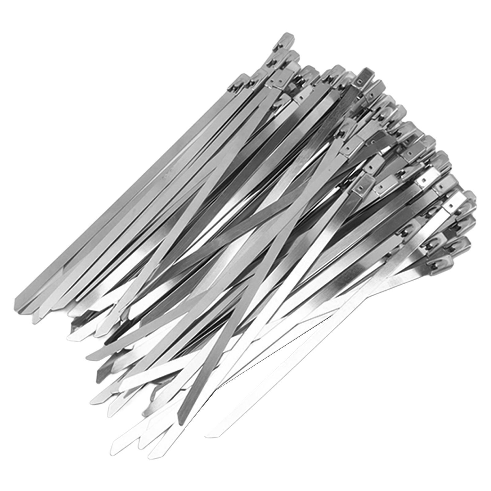 100Pcs Cable Tie Stainless Steel Hose Zip Tie Self Locking Set Kit for Wire view 3