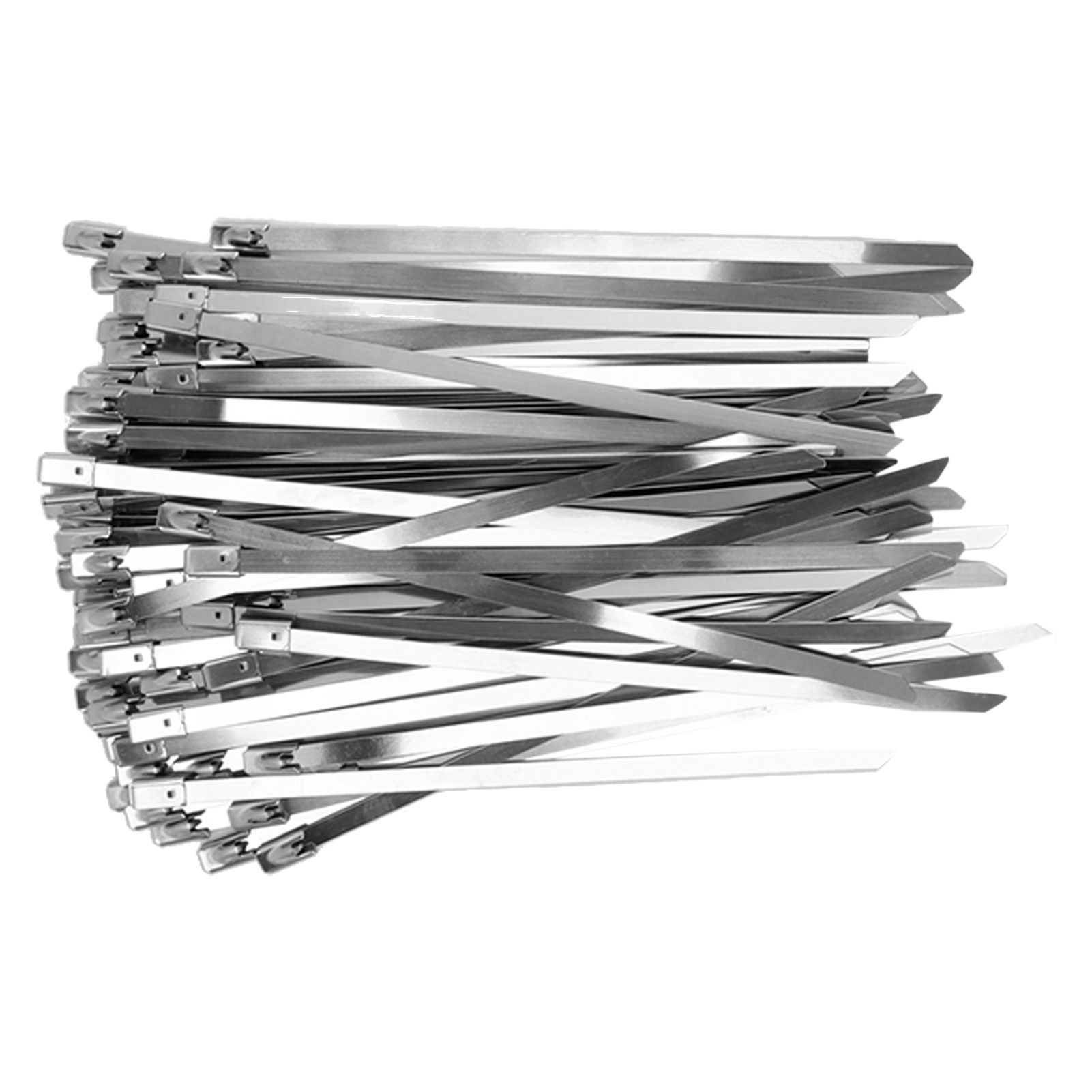 100Pcs Cable Tie Stainless Steel Hose Zip Tie Self Locking Set Kit for Wire view 5
