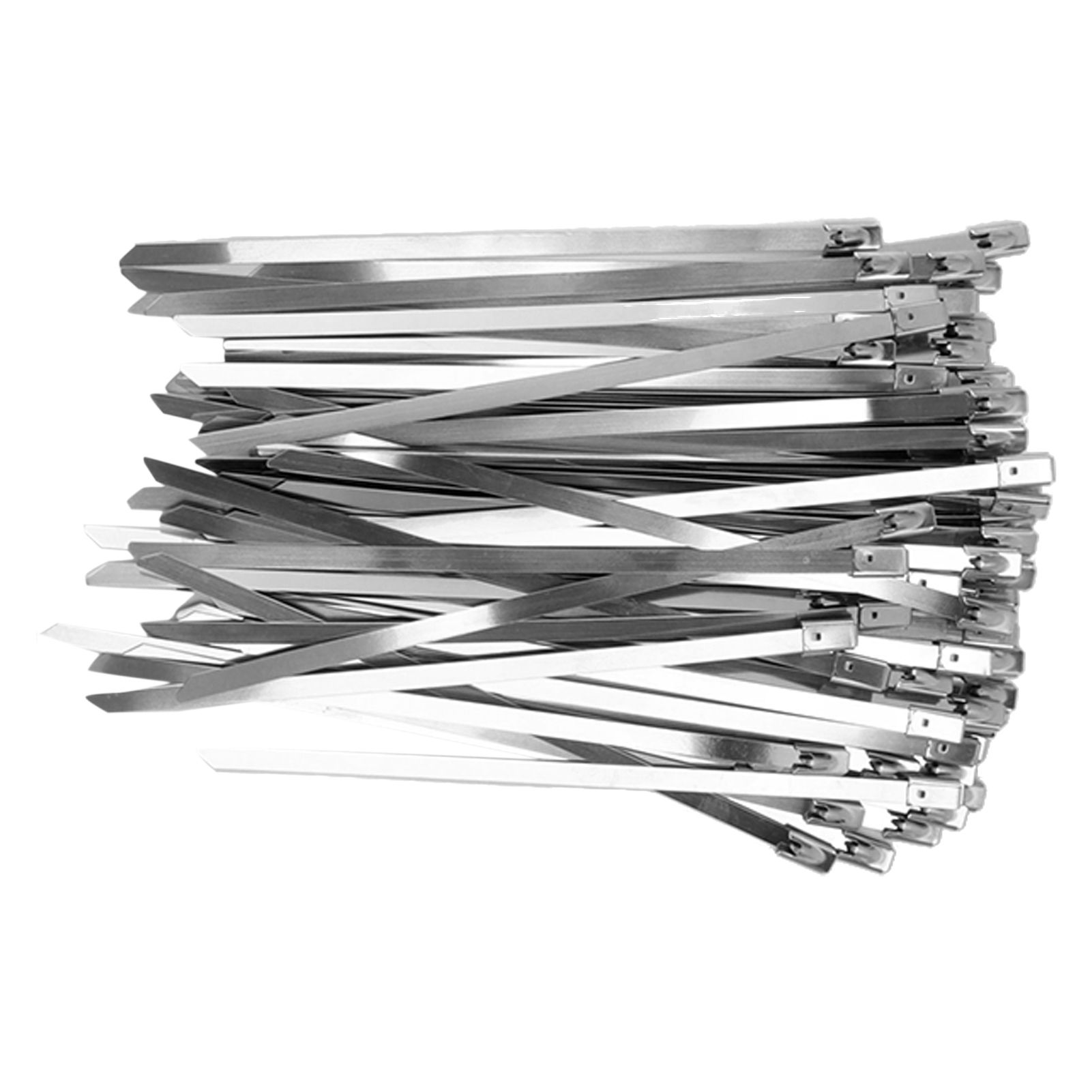 100Pcs Cable Tie Stainless Steel Hose Zip Tie Self Locking Set Kit for Wire view 6
