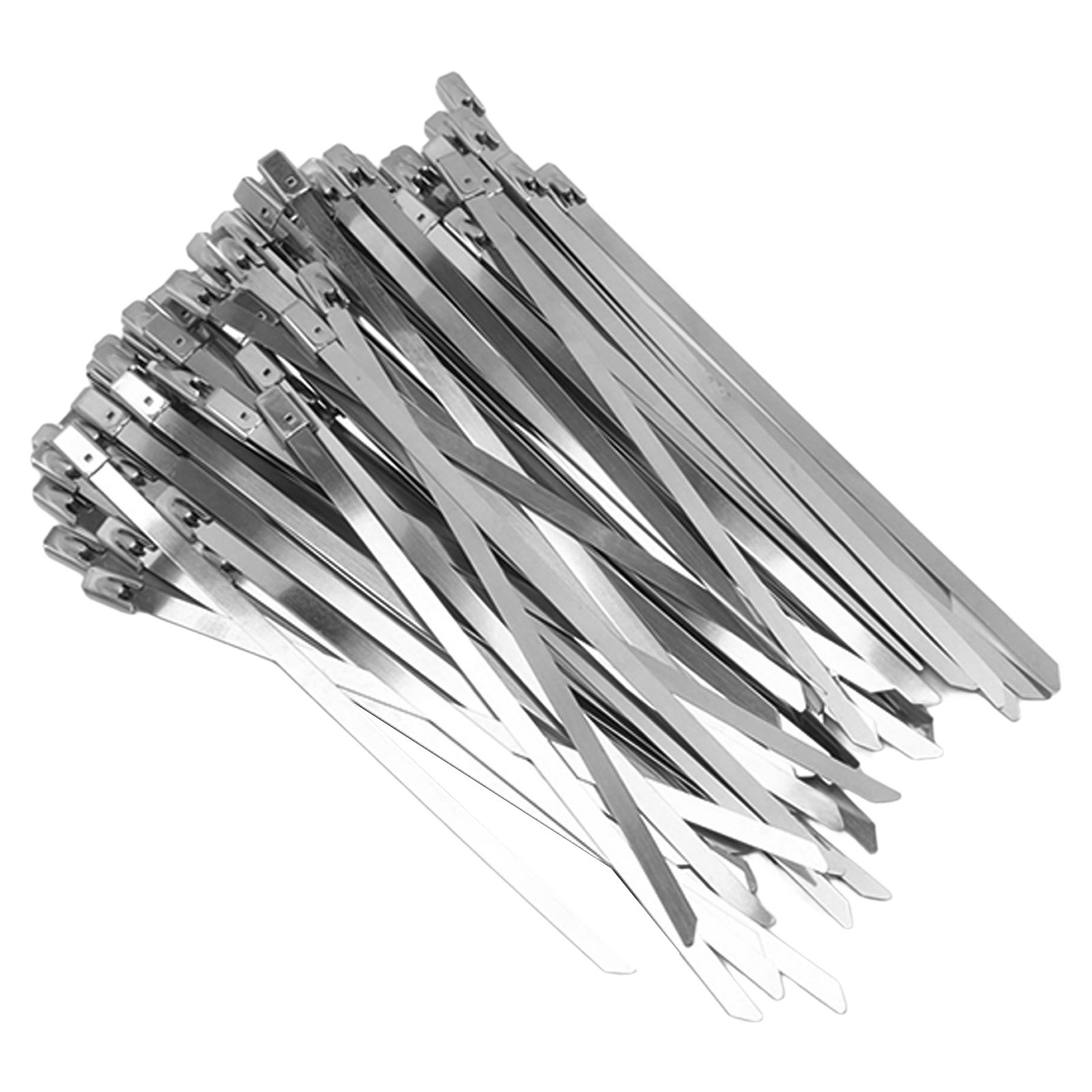 100Pcs Cable Tie Stainless Steel Hose Zip Tie Self Locking Set Kit for Wire view 7