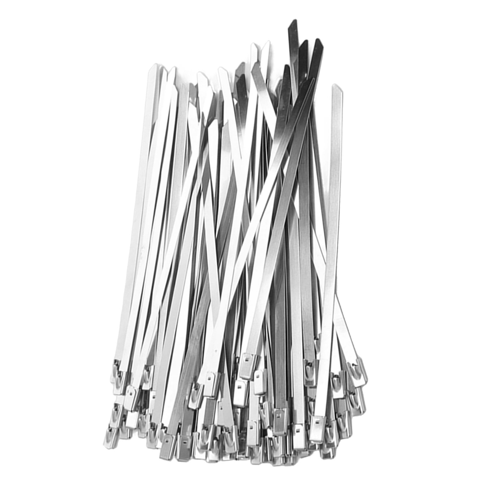 100Pcs Cable Tie Stainless Steel Hose Zip Tie Self Locking Set Kit for Wire view 8