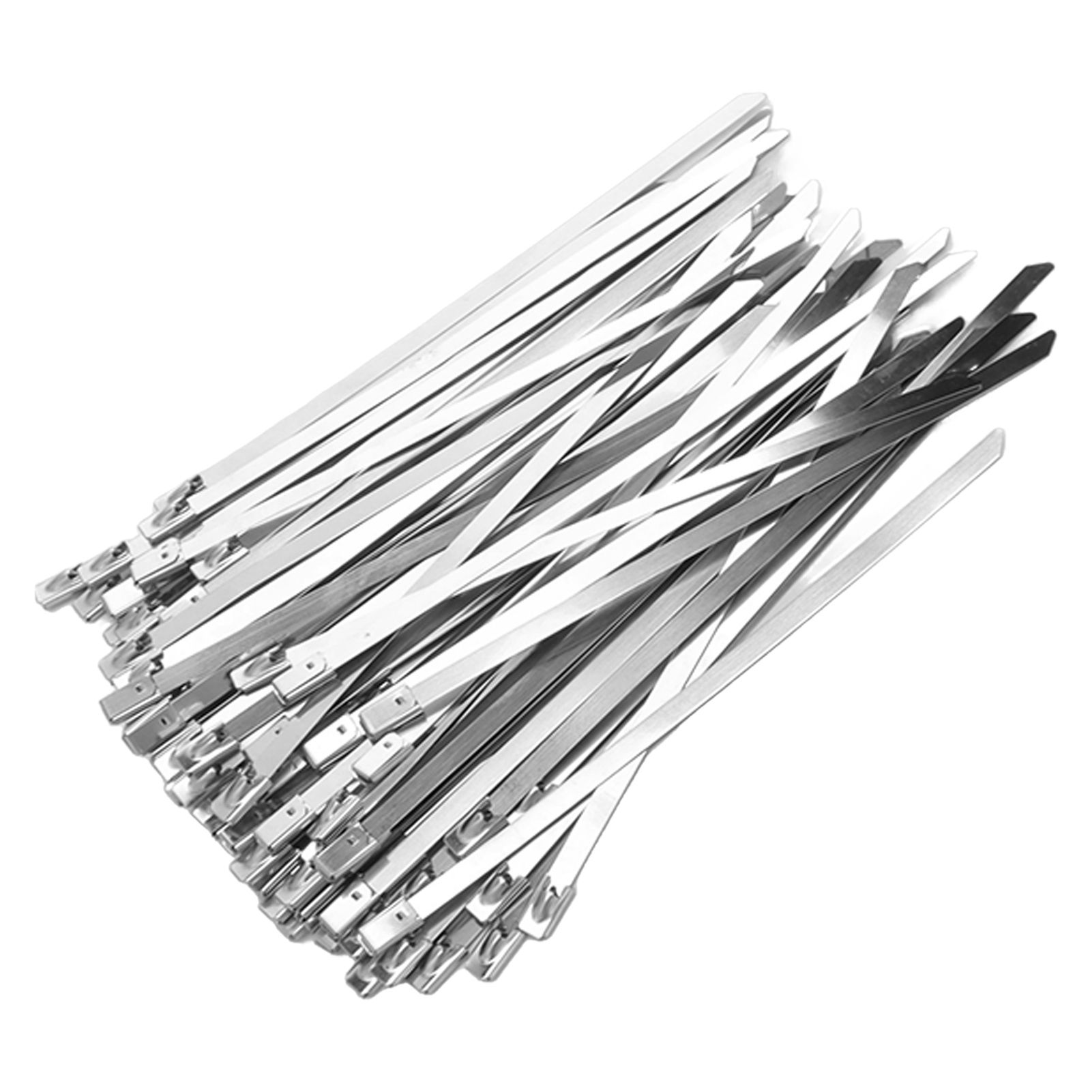 100Pcs Cable Tie Stainless Steel Hose Zip Tie Self Locking Set Kit for Wire view 9