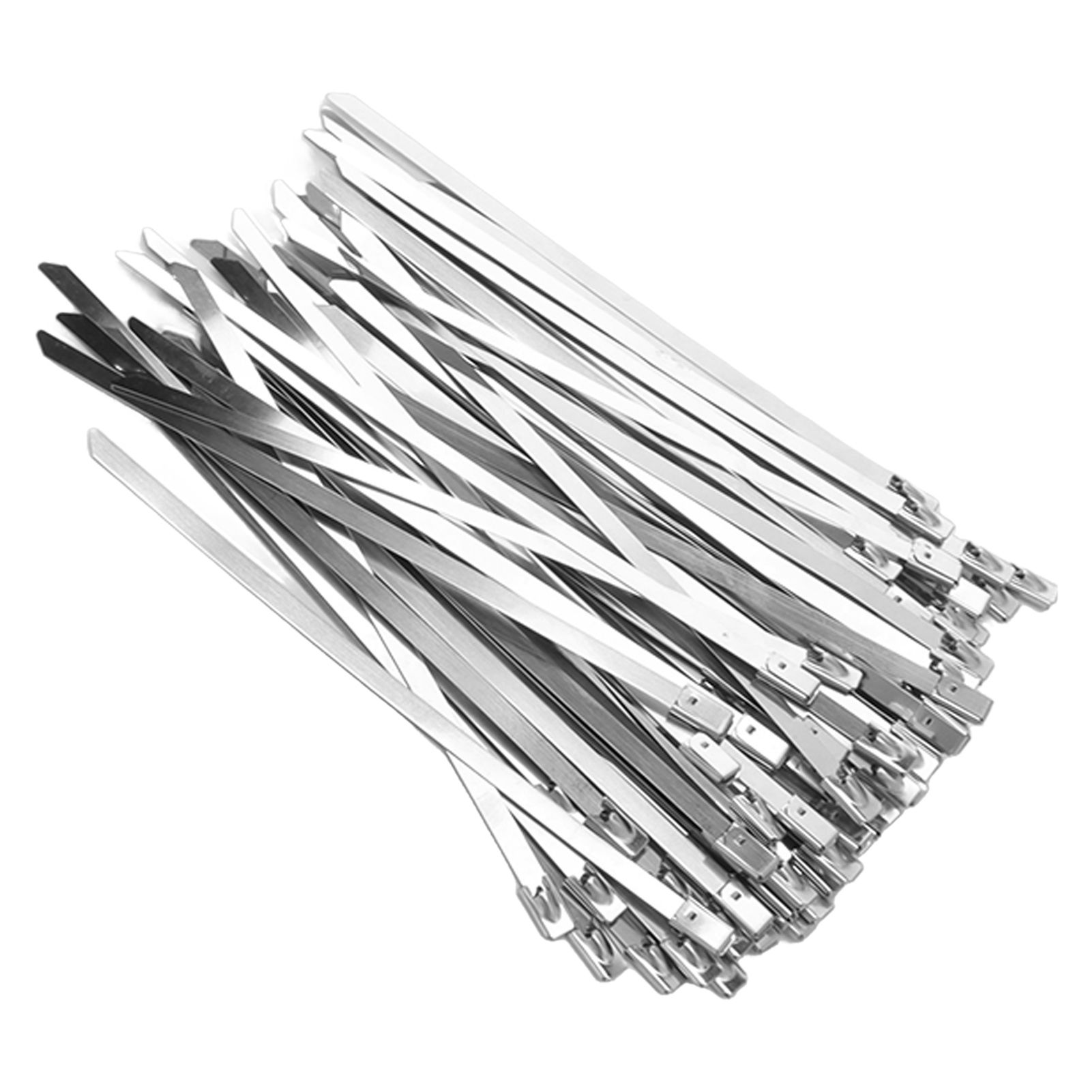 100Pcs Cable Tie Stainless Steel Hose Zip Tie Self Locking Set Kit for Wire view 10