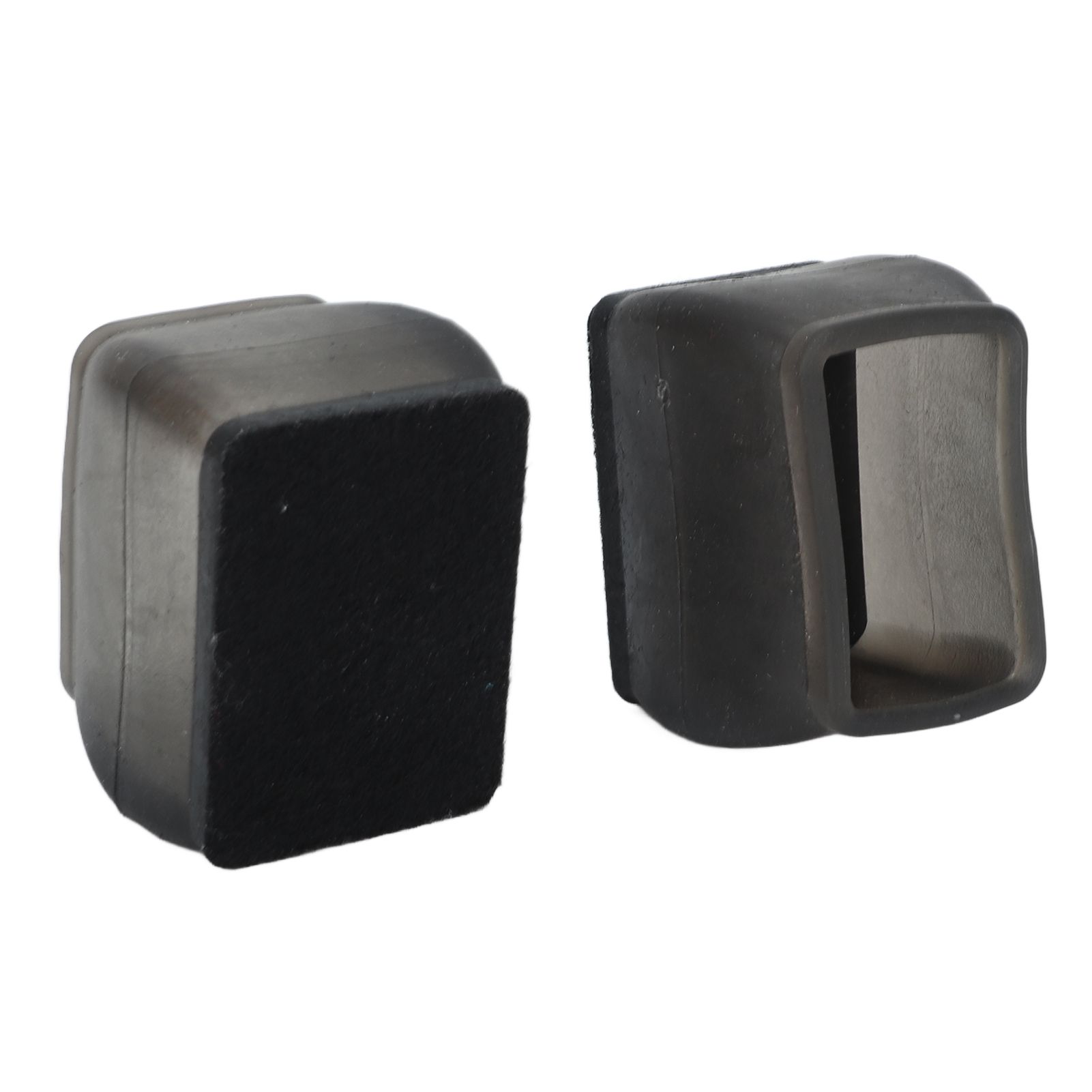 20 Pcs Chair Leg Floor Protector Rectangular Transparent Black Felt Mat view 14