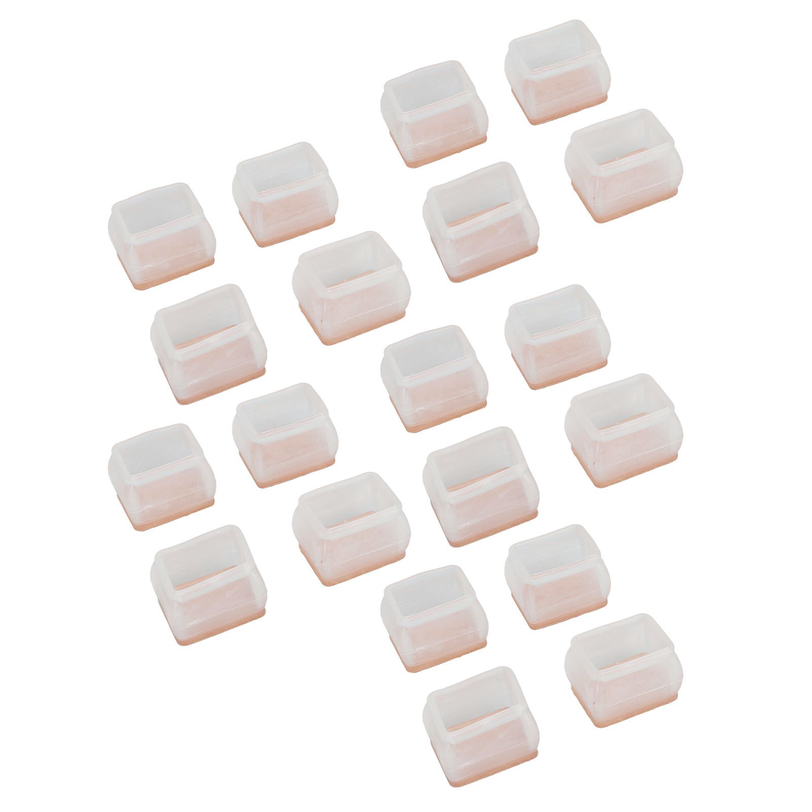 20Pcs Chair Leg Protector for Hardwood Floor Rubber Felt Furniture Pad Cover view 3