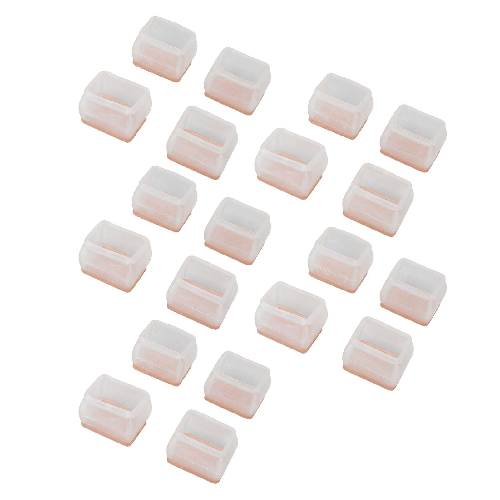 20Pcs Chair Leg Protector for Hardwood Floor Rubber Felt Furniture Pad Cover view 4