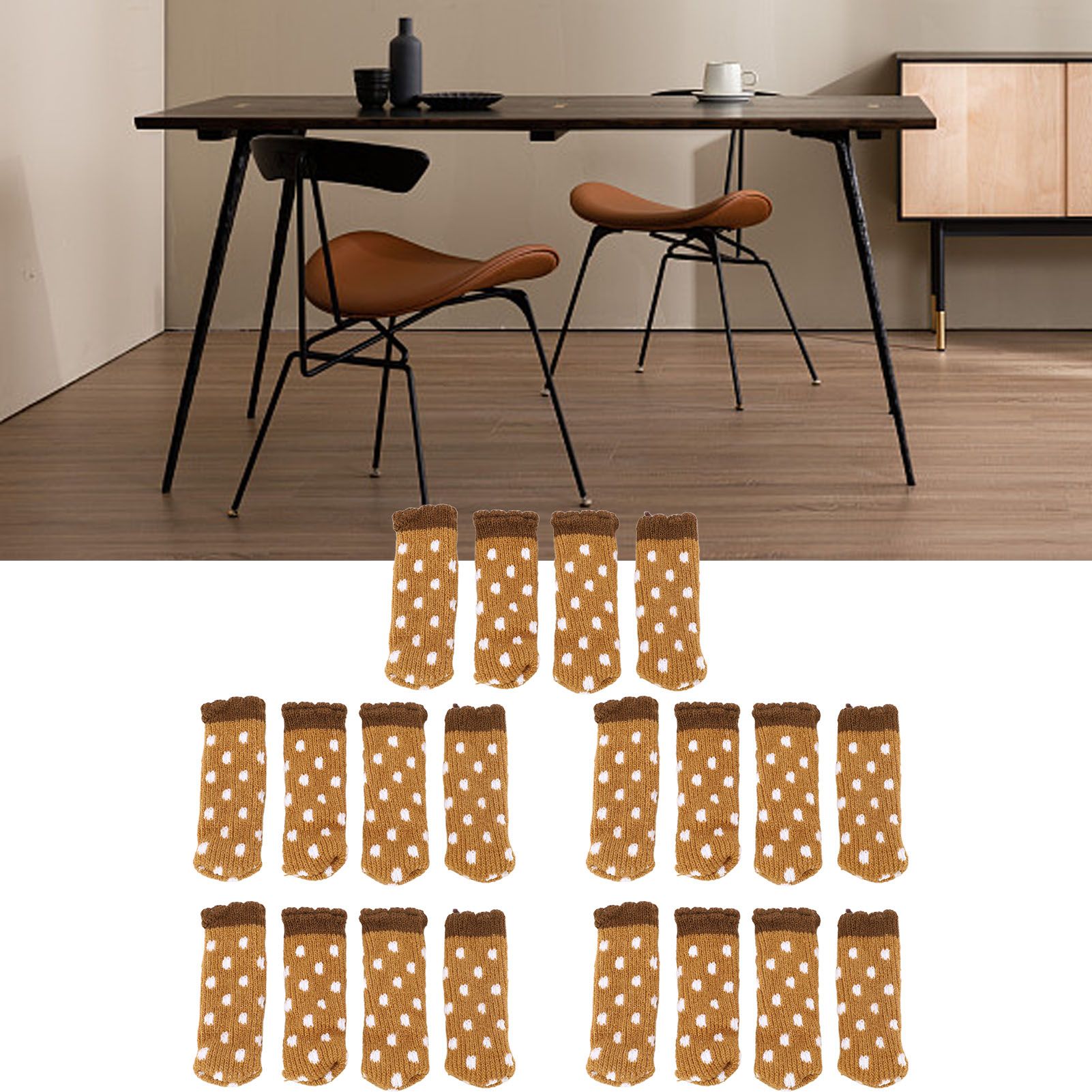 20PCS Furniture Leg Cover Pad Mute Floor Protection Mat Chair Leg Protectors view 11