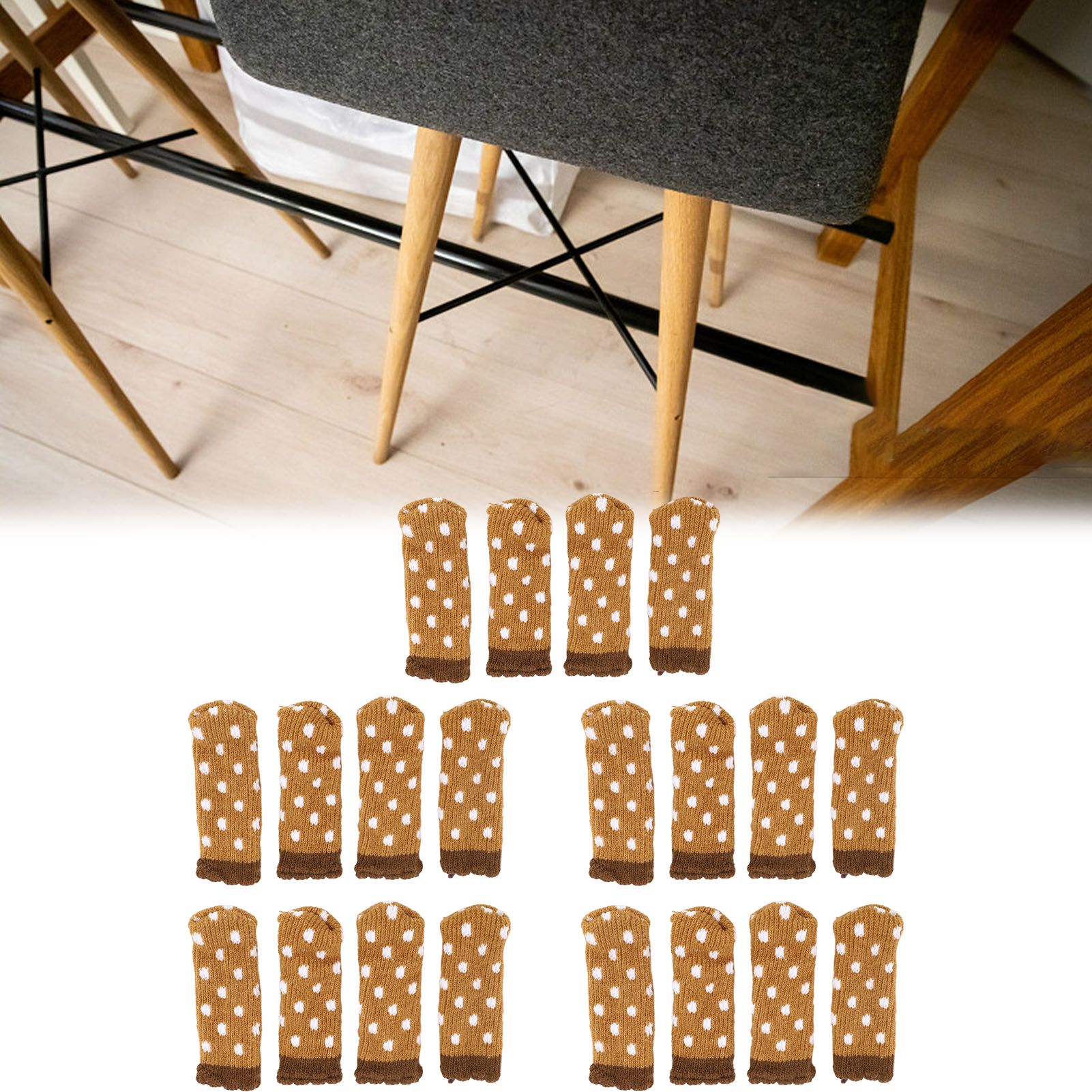 20PCS Furniture Leg Cover Pad Mute Floor Protection Mat Chair Leg Protectors view 12