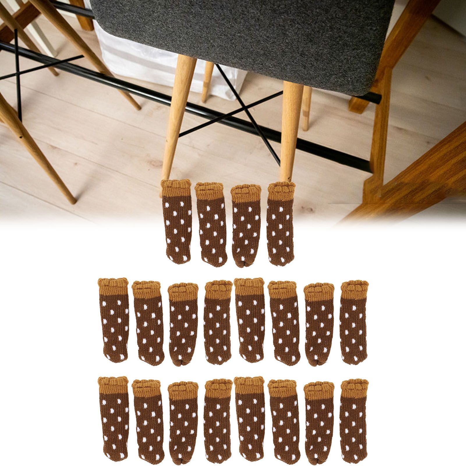 20PCS Furniture Leg Cover Pad Mute Floor Protection Mat Chair Leg Protectors view 11