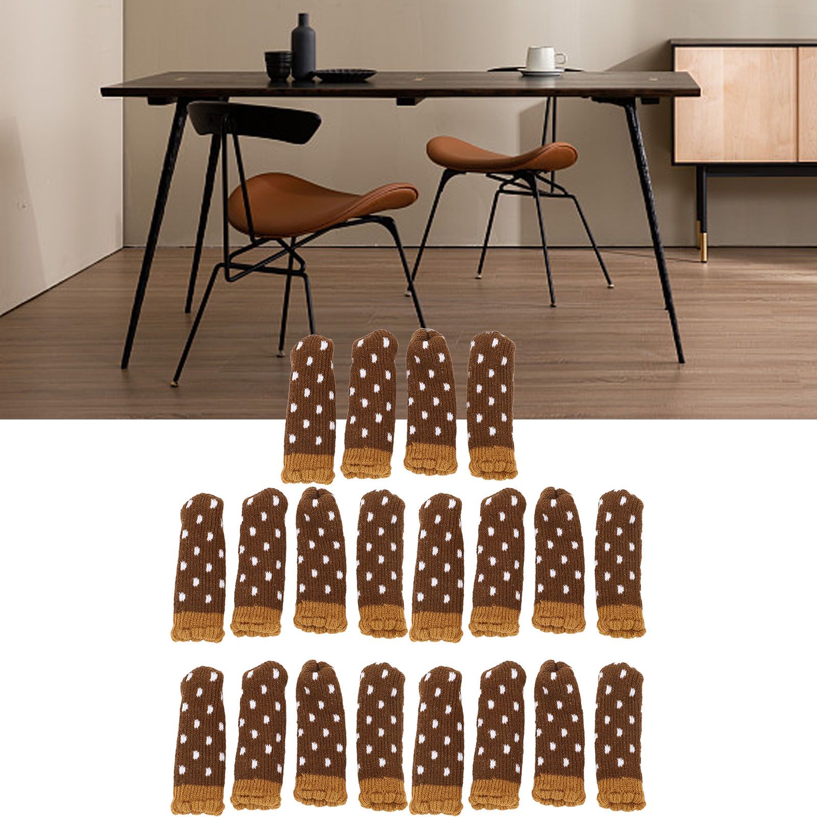 20PCS Furniture Leg Cover Pad Mute Floor Protection Mat Chair Leg Protectors view 12