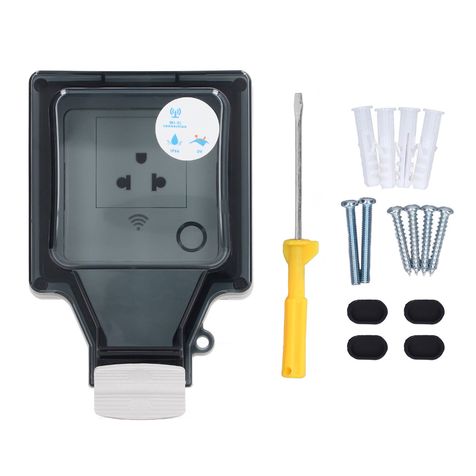 Outdoor Outlet WIFI IP66 Waterproof Socket With Timer for Patio Garden US Plug