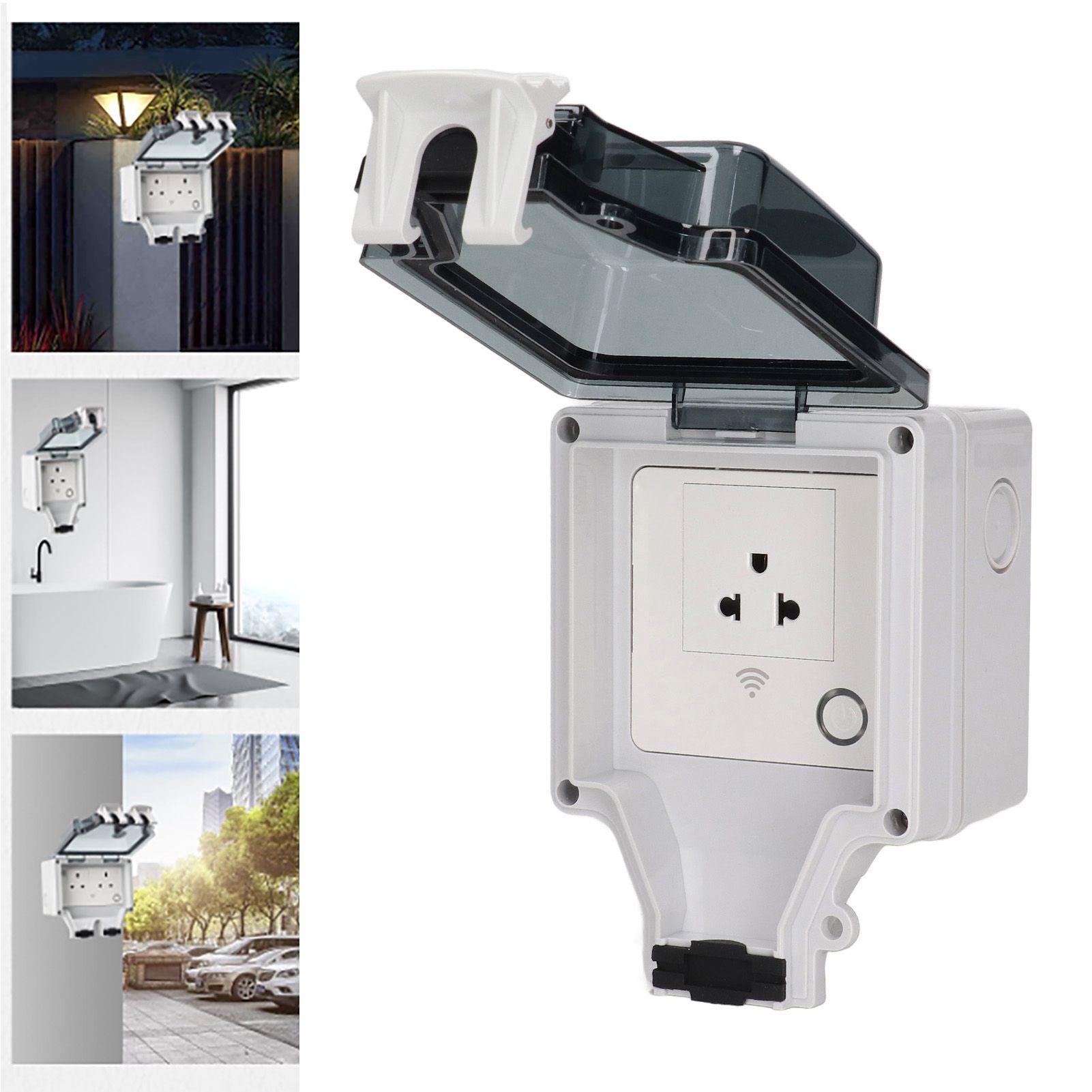 Outdoor Outlet WIFI IP66 Waterproof Socket With Timer for Patio Garden US Plug view 11
