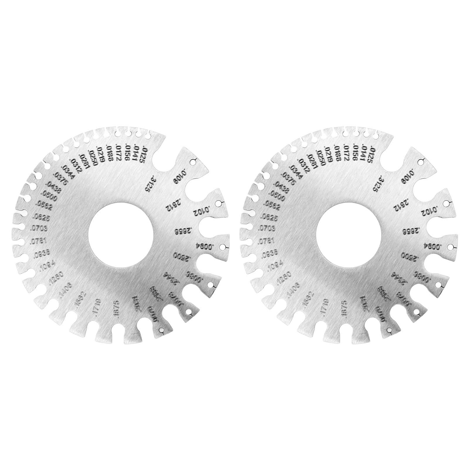 2pcs Stainless Steel Thickness Gauges Professional Standard Metal Sheets view 4