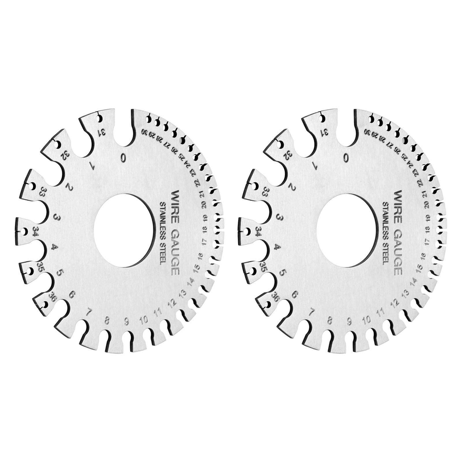 2pcs Stainless Steel Thickness Gauges Professional Standard Metal Sheets view 9