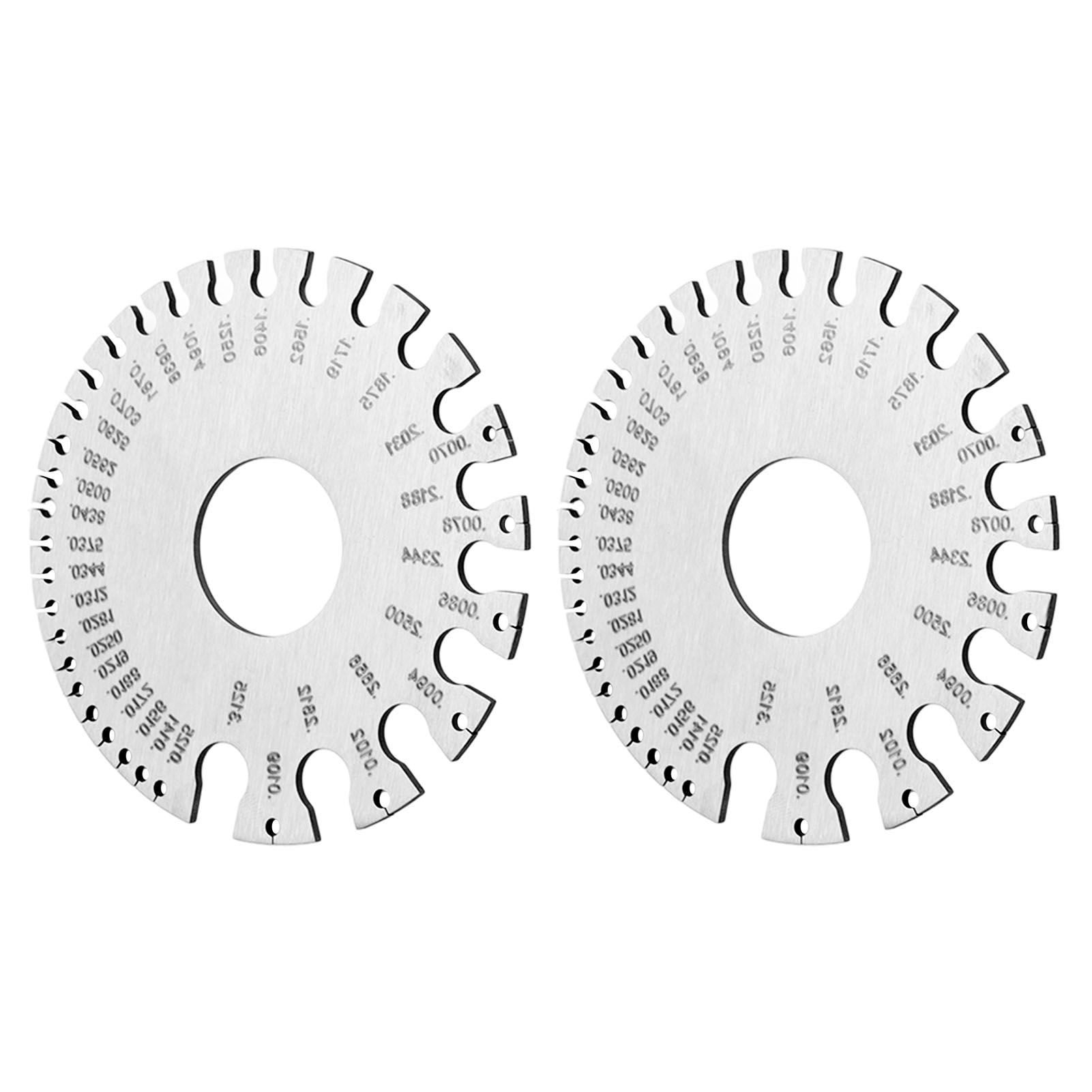 2pcs Stainless Steel Thickness Gauges Professional Standard Metal Sheets view 10