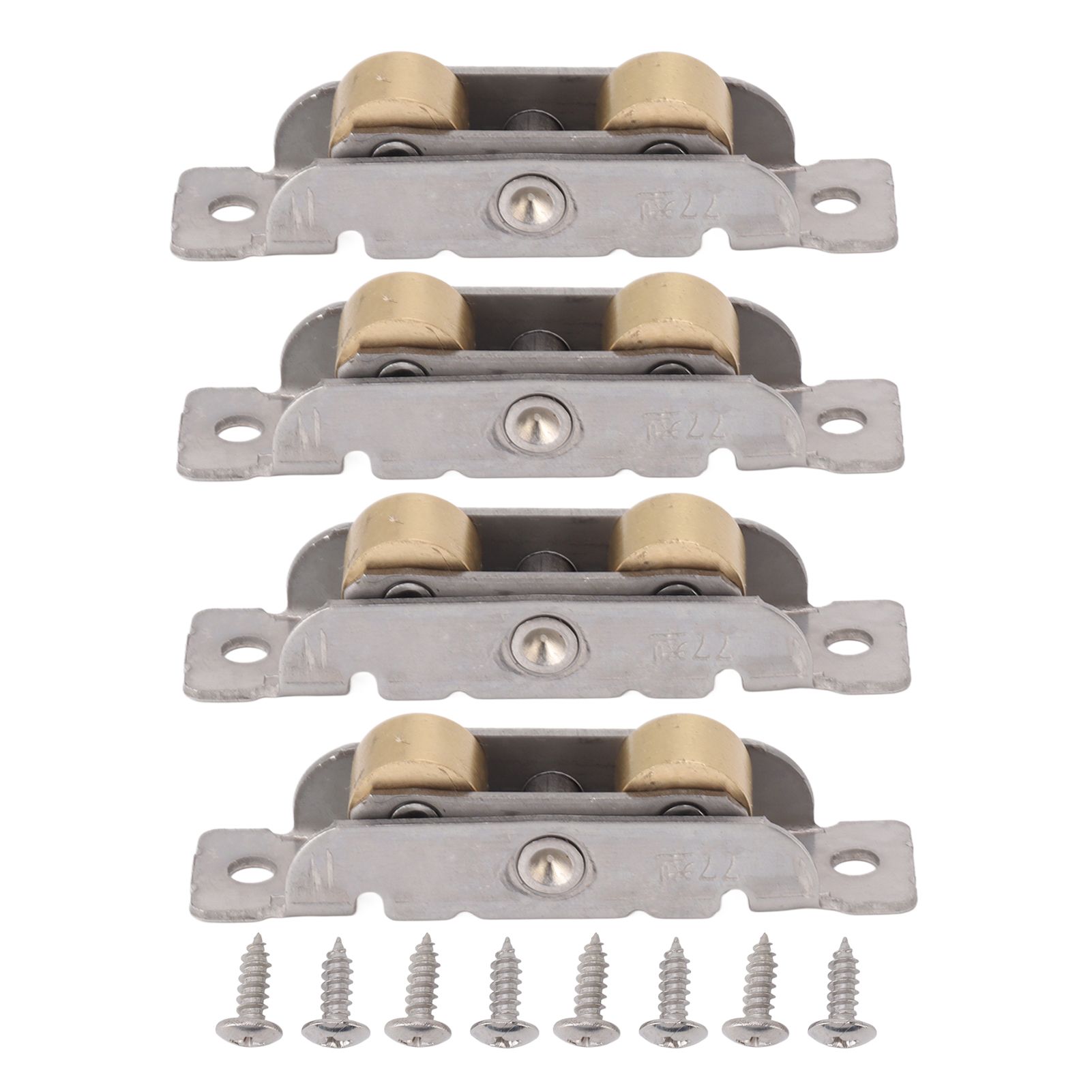 4PCS Sliding Patio Door Roller Assembly Stainless Steel Copper Ball Bearing