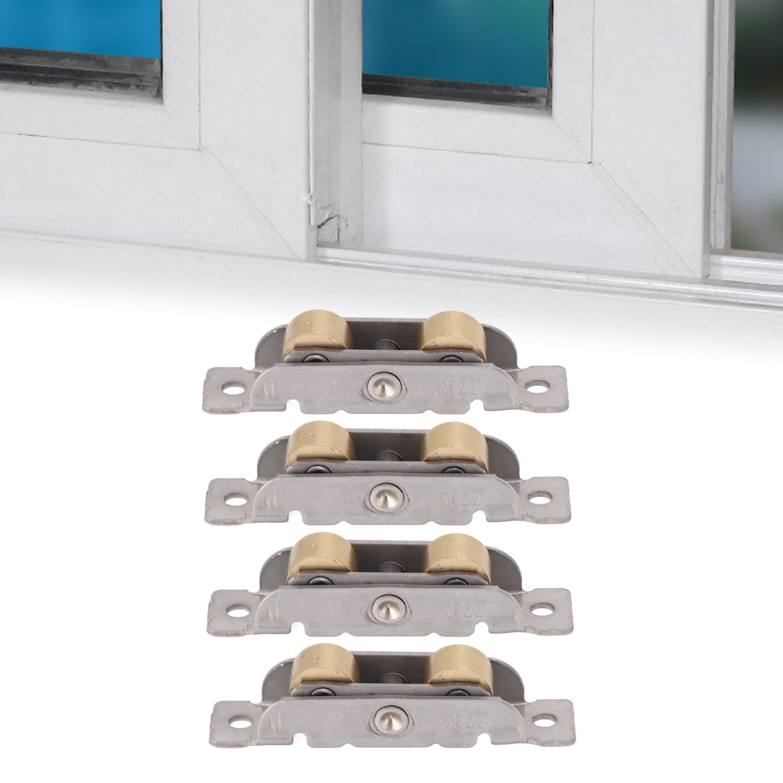 4PCS Sliding Patio Door Roller Assembly Stainless Steel Copper Ball Bearing view 11