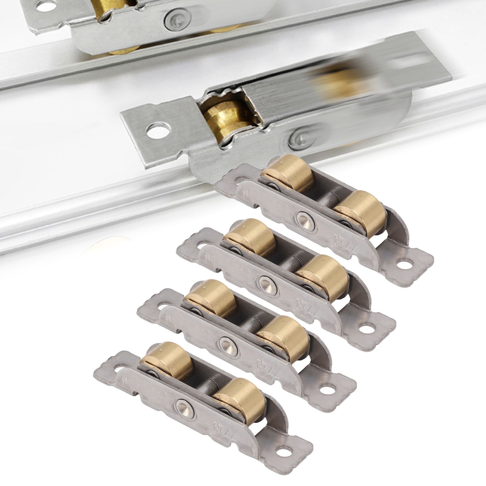4PCS Sliding Patio Door Roller Assembly Stainless Steel Copper Ball Bearing view 12