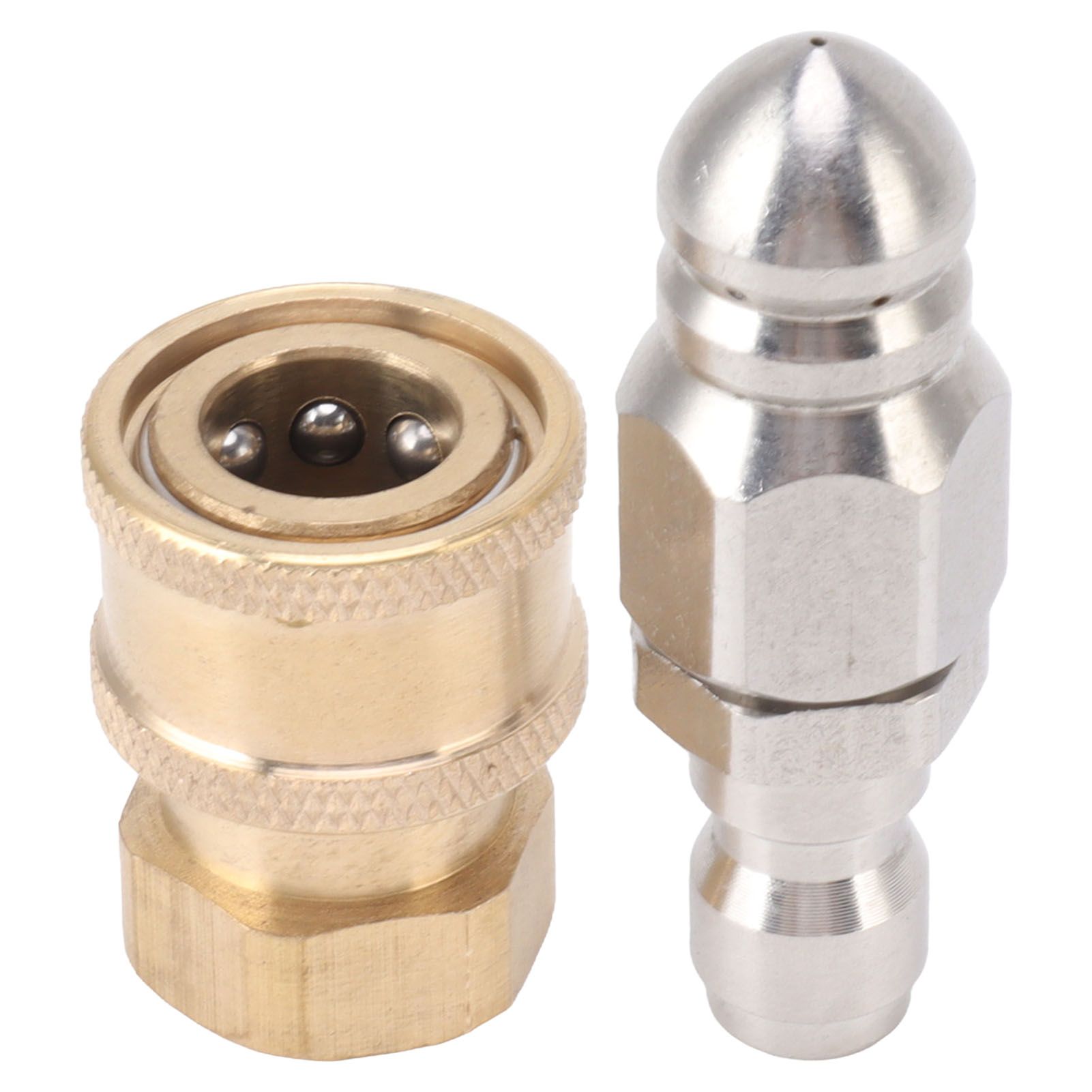 Compact Sewer Nozzle G1/4 Quick Insert Drain Hose Nozzle Pressure Washer view 2