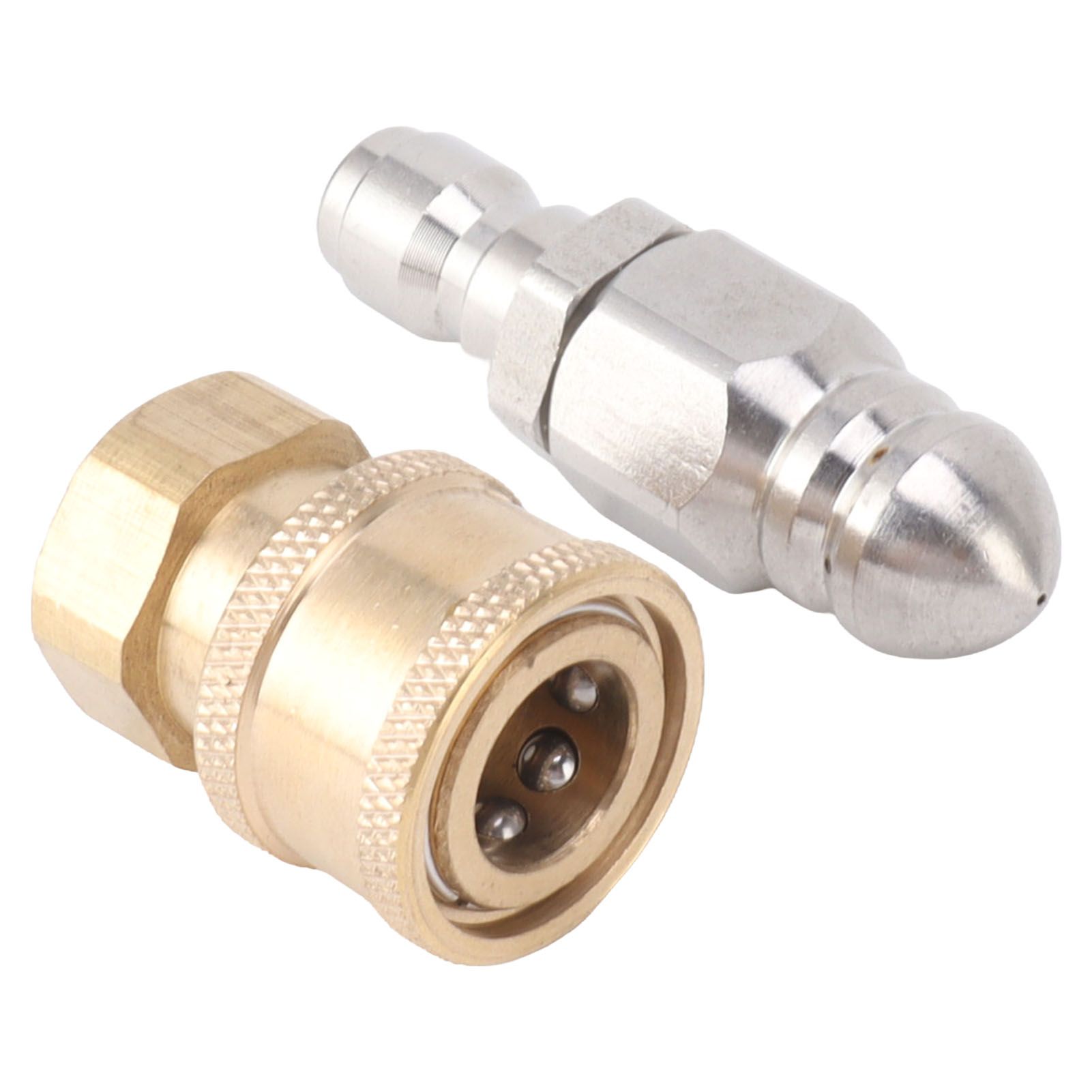 Compact Sewer Nozzle G1/4 Quick Insert Drain Hose Nozzle Pressure Washer view 3