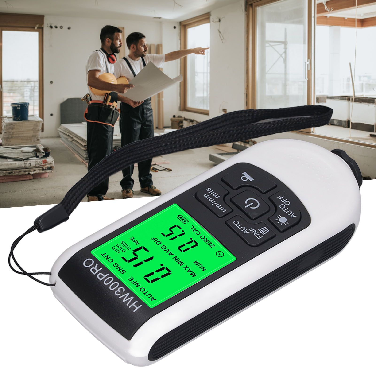 Coating Thickness Gauge High Accuracy Paint Depth Gauge Meter Antislip view 12