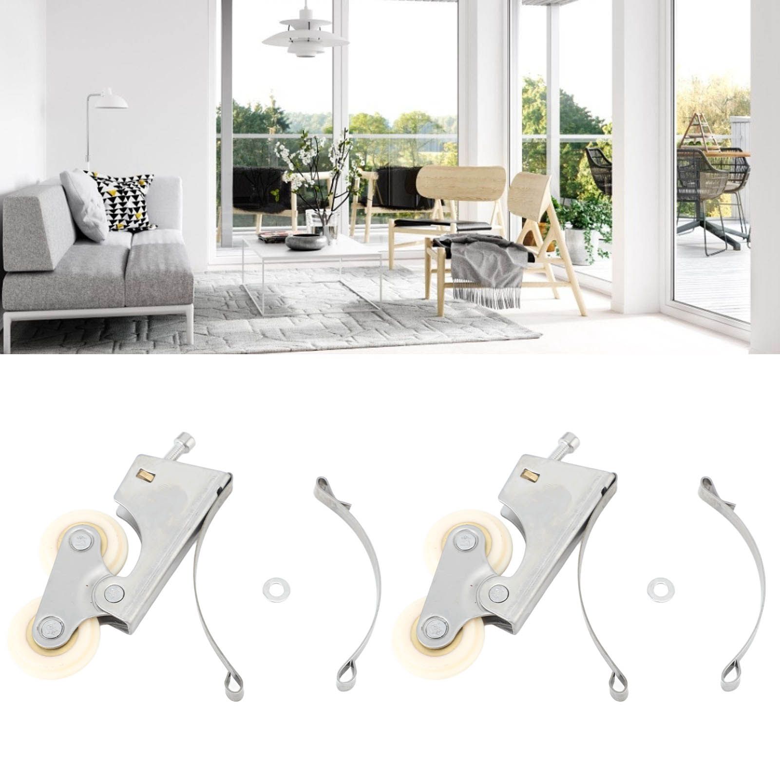 2PCS Wardrobe Pulley Stainless Steel Sliding Door Roller Wheels Waterproof view 11