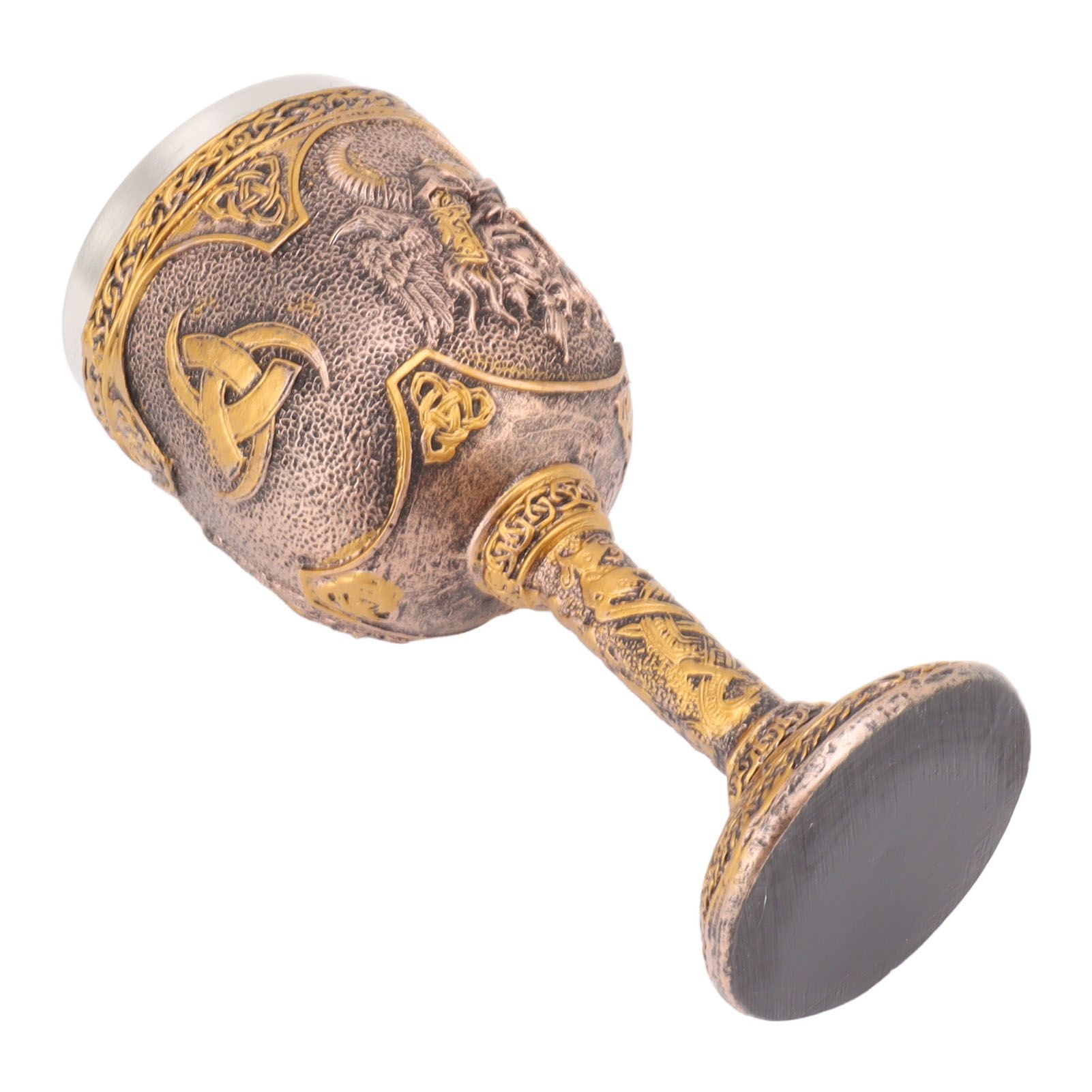 Nordic Viking Goblet Retro Resin Stainless Steel Beer Cup for Cocktails Whisky view 6